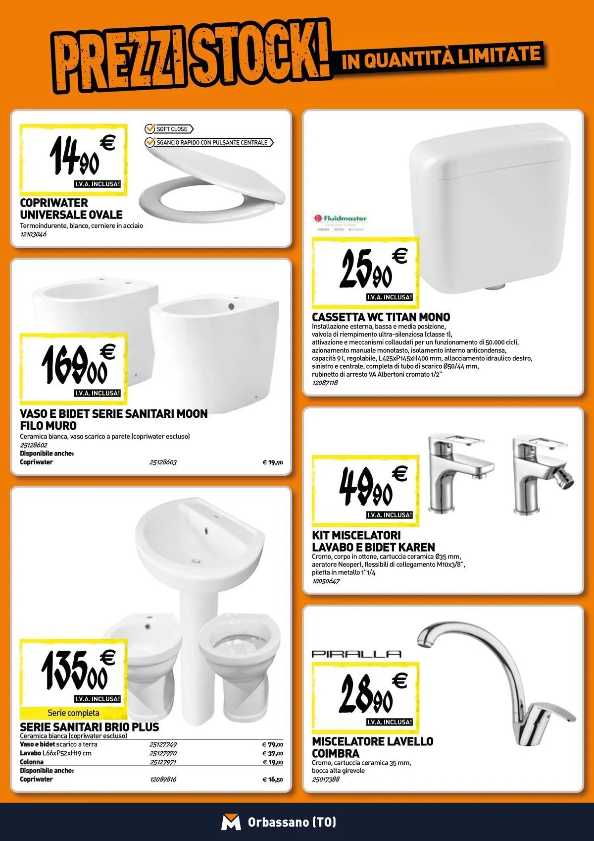 TECNOMAT - Straordinari prezzi stock!
