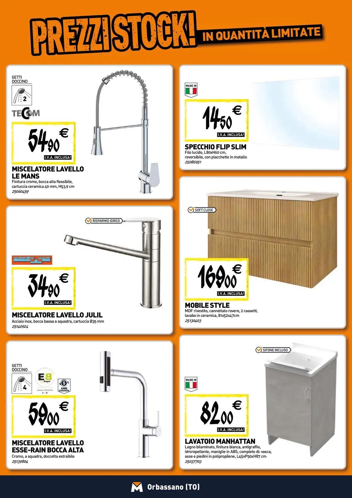 TECNOMAT - Straordinari prezzi stock!