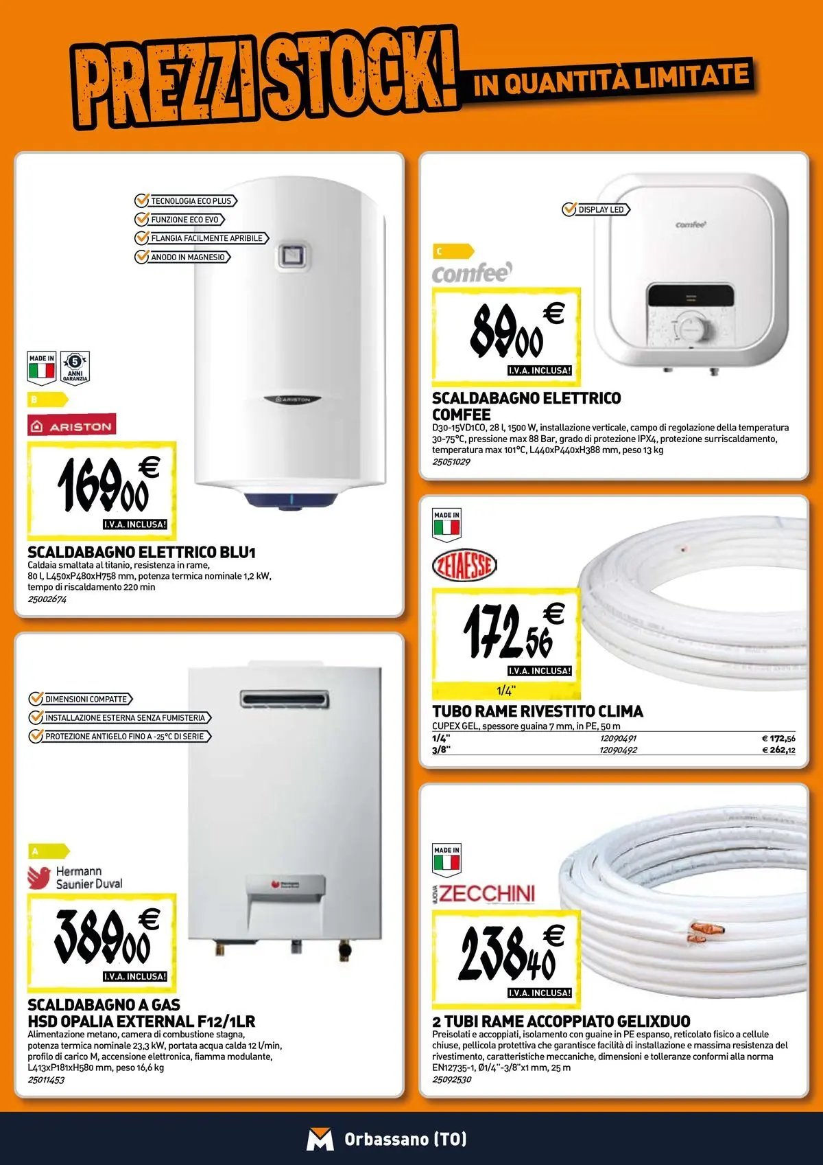 TECNOMAT - Straordinari prezzi stock!