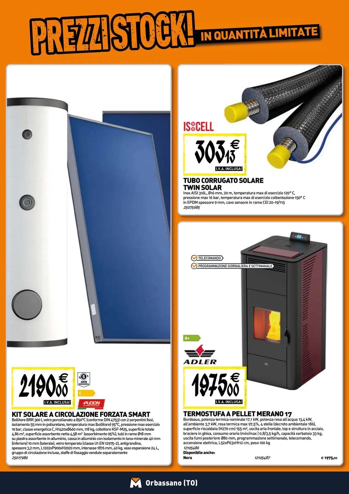 TECNOMAT - Straordinari prezzi stock!