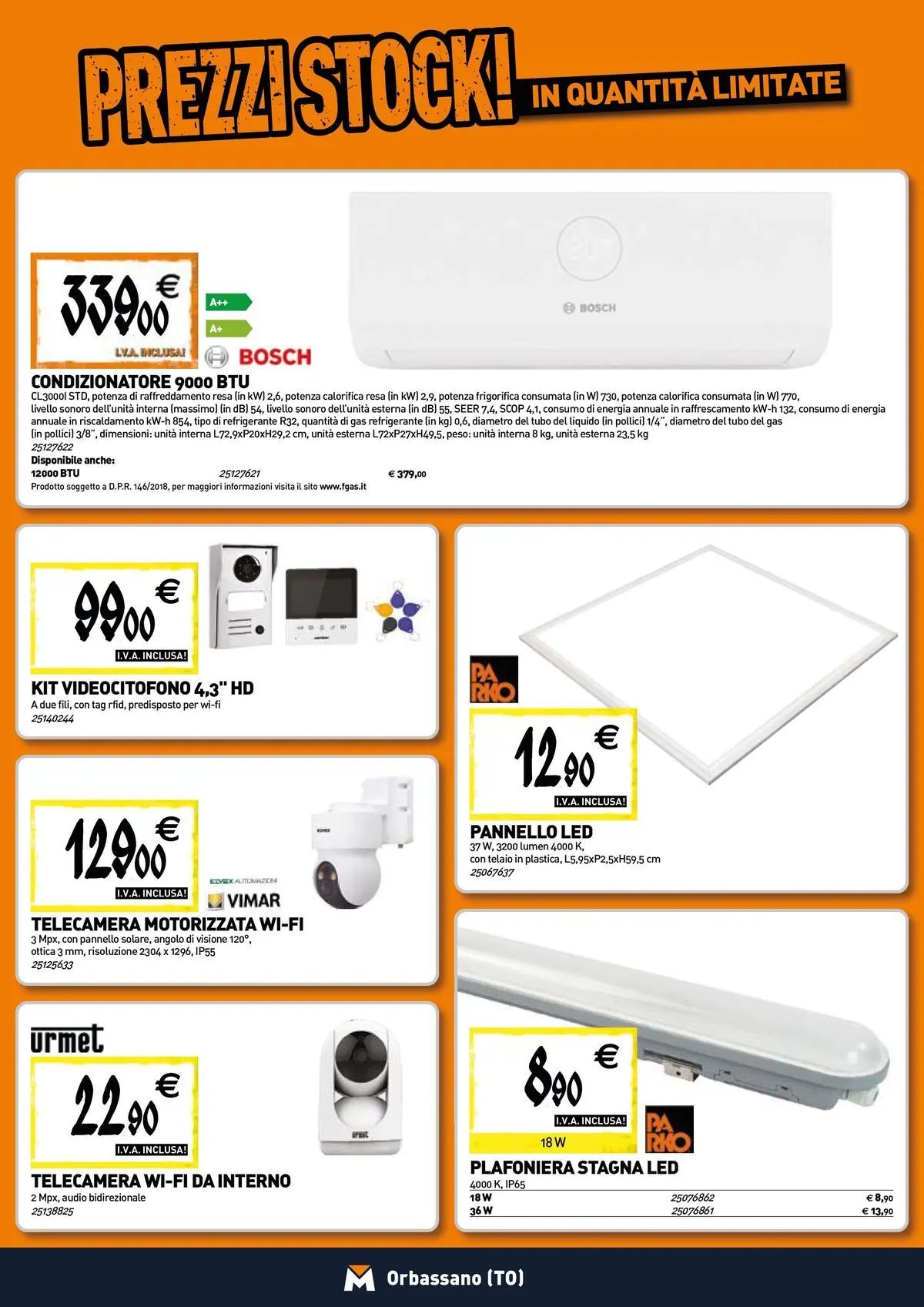 TECNOMAT - Straordinari prezzi stock!