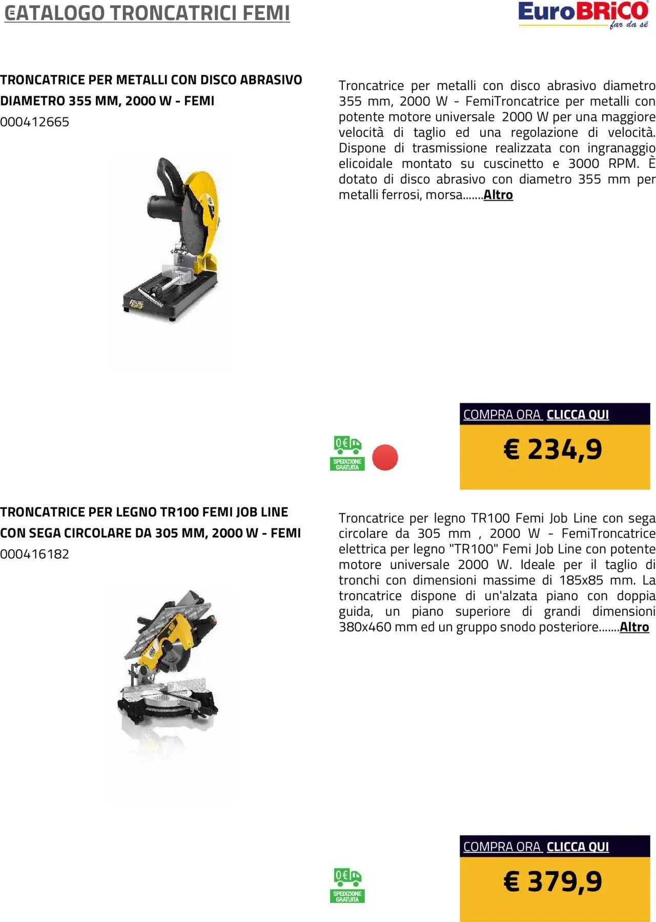 Eurobrico Troncatrici Femi catalogo