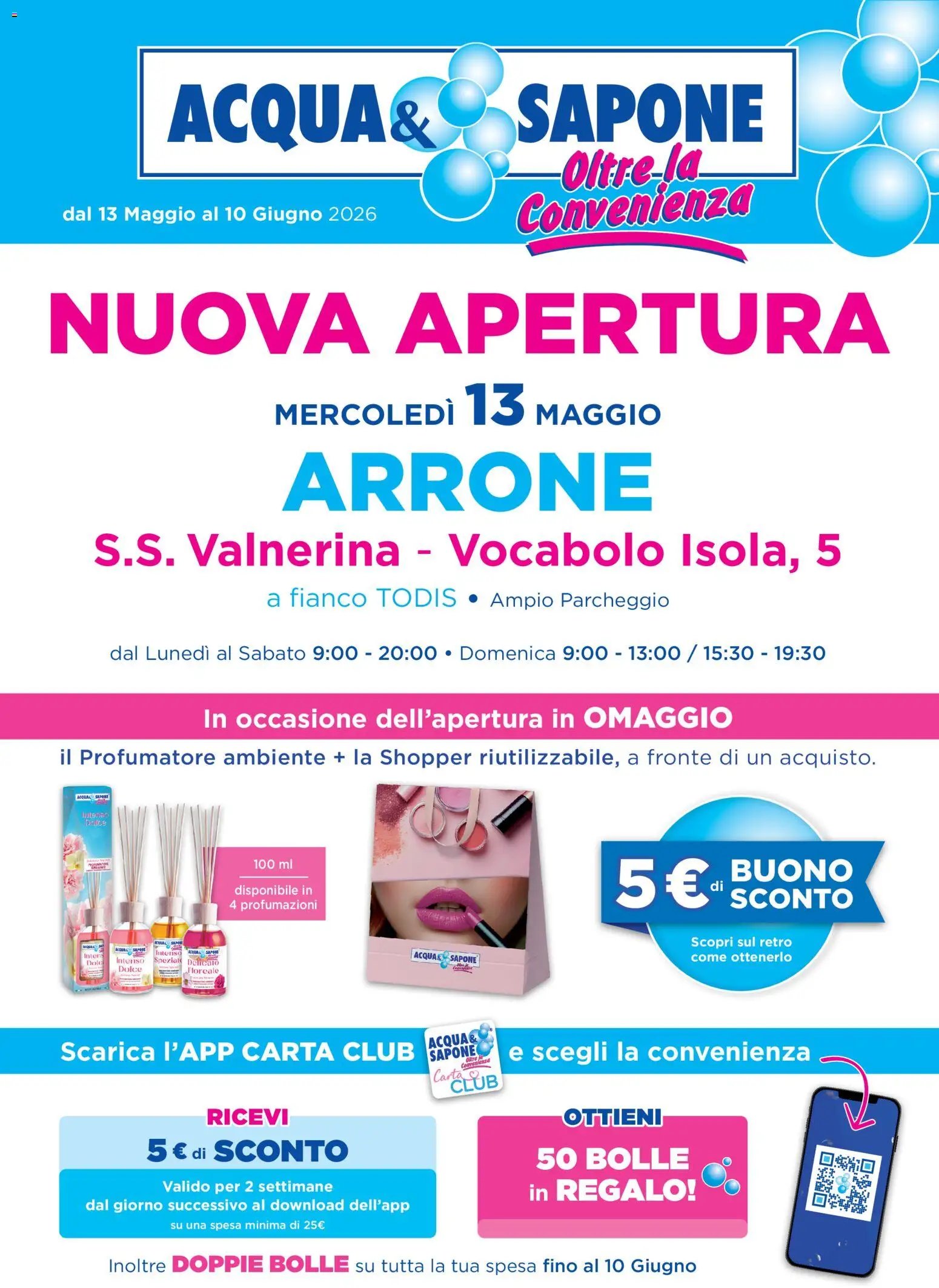 Acqua e Sapone volantino Arrone (2026-05-13 - 2026-06-10)