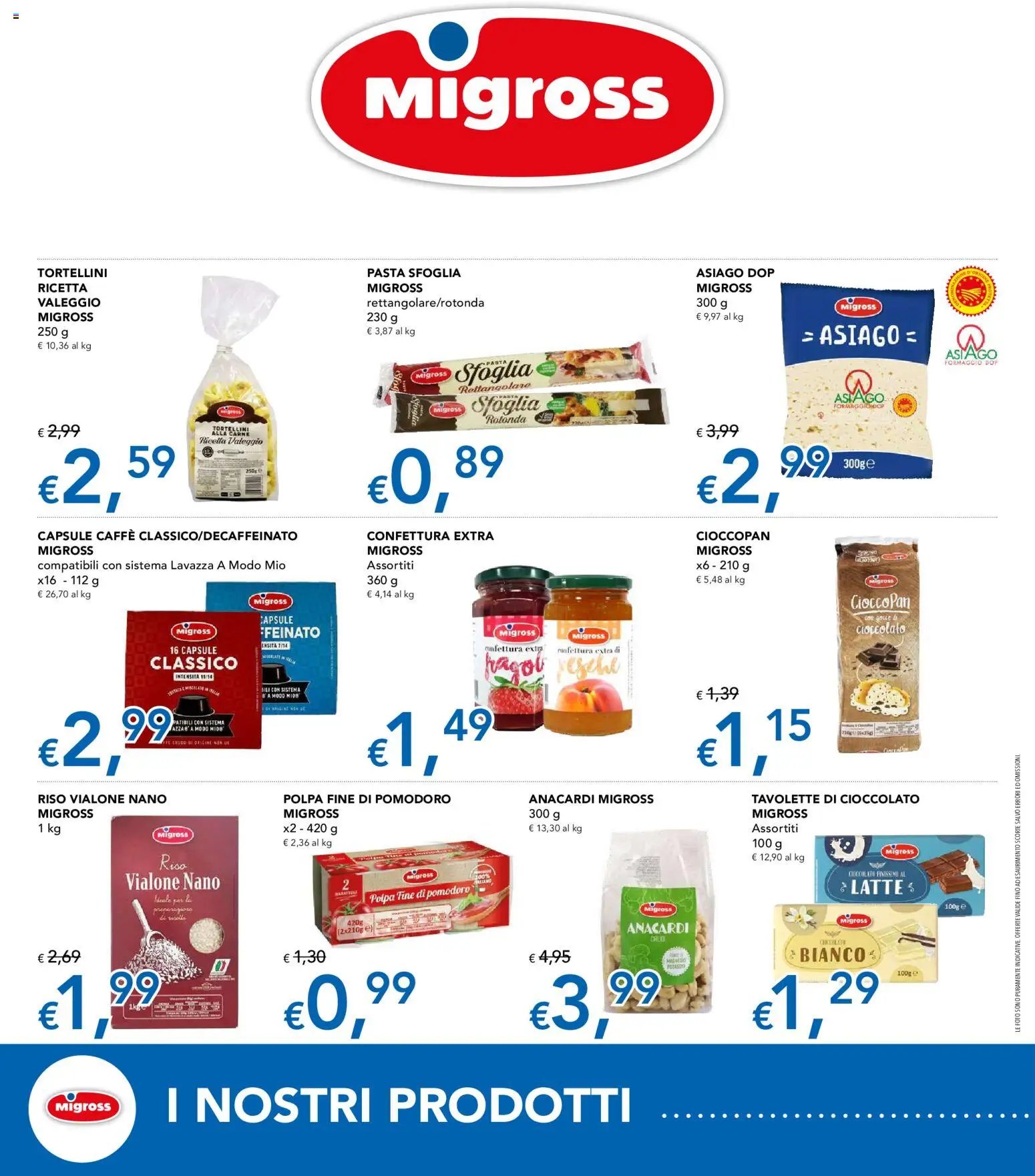 Migross volantino Speciale le Nostre Linee Esclusive