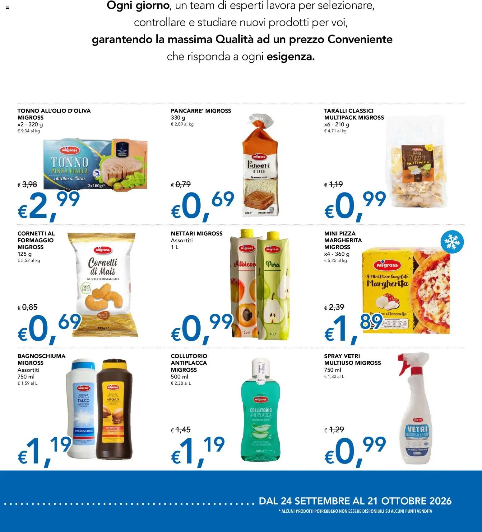 Migross volantino Speciale le Nostre Linee Esclusive