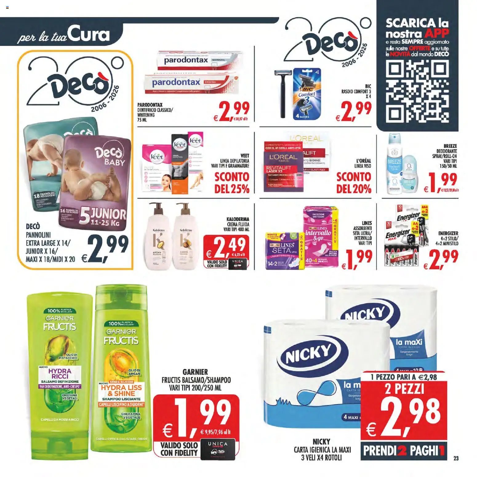 Decò volantino Maxistore, Supermercati, Local