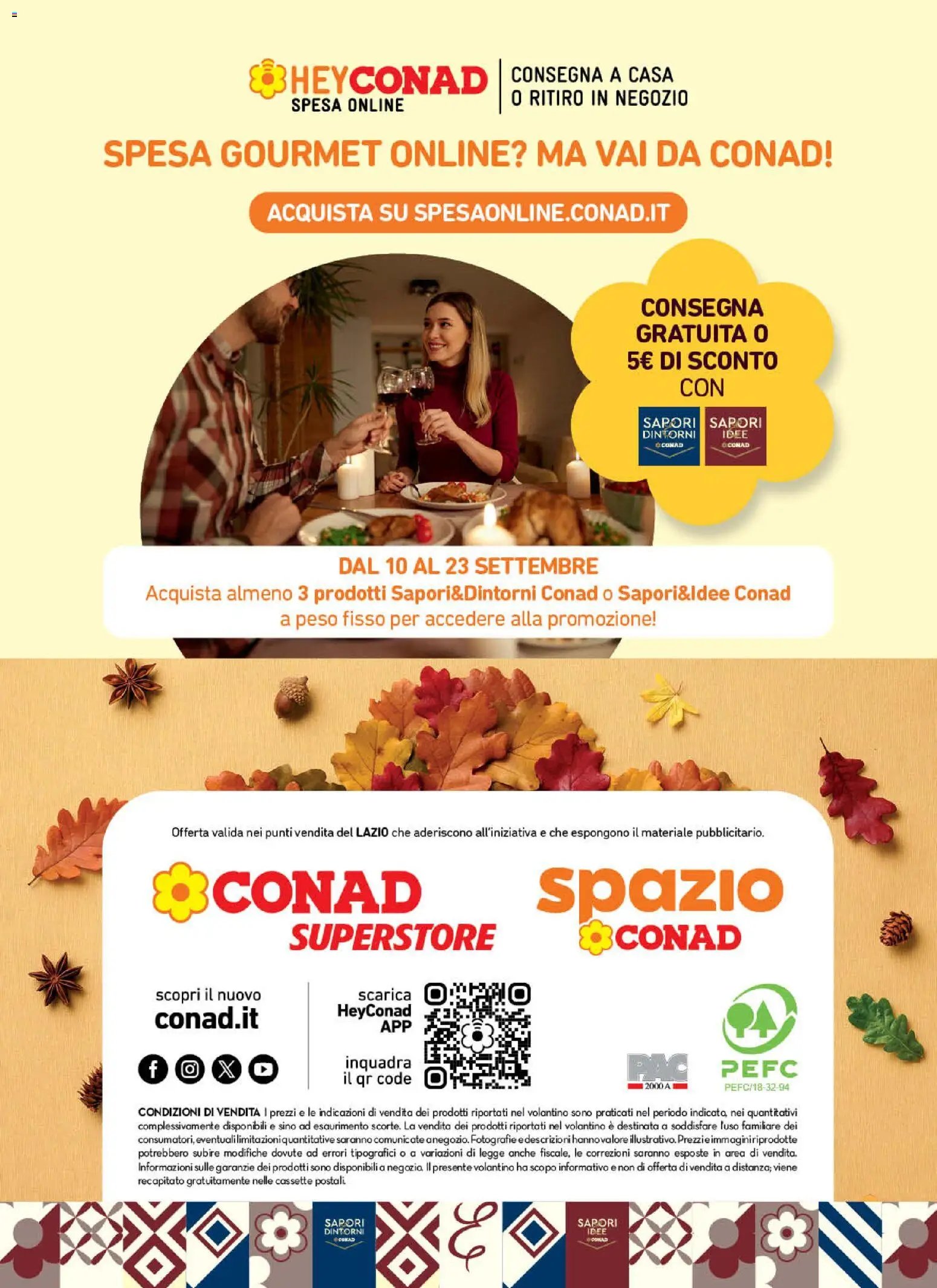 Spazio Conad volantino Gourmet
