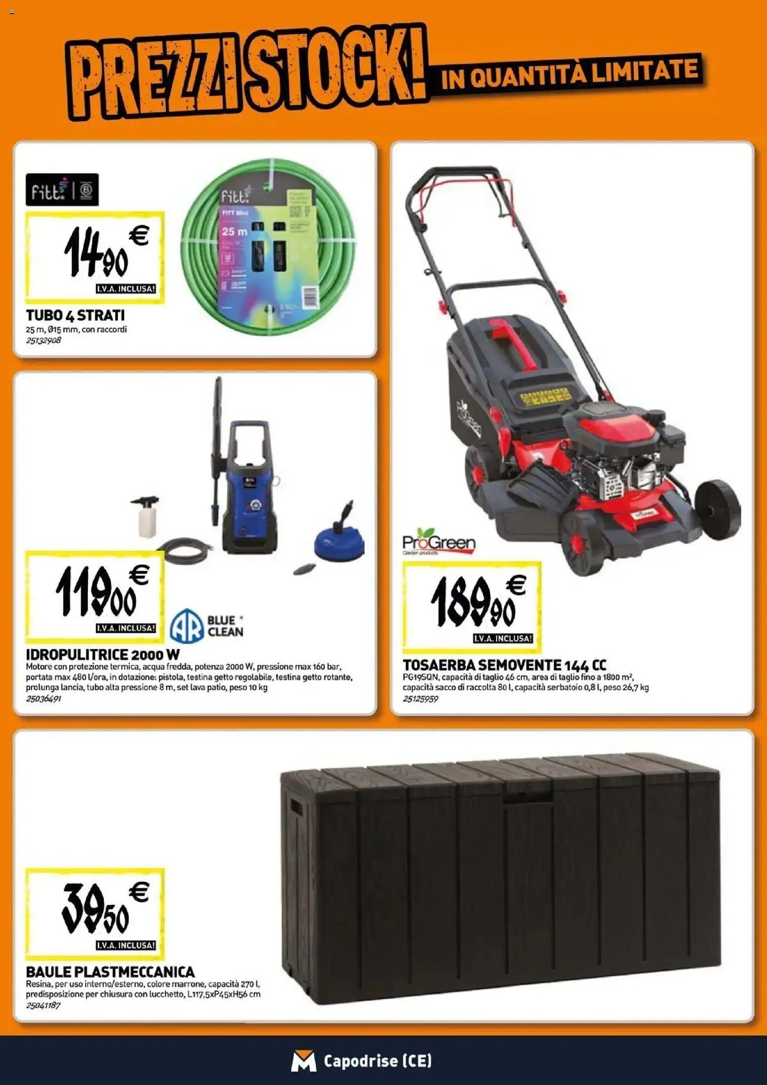 TECNOMAT - Straordinari prezzi stock!