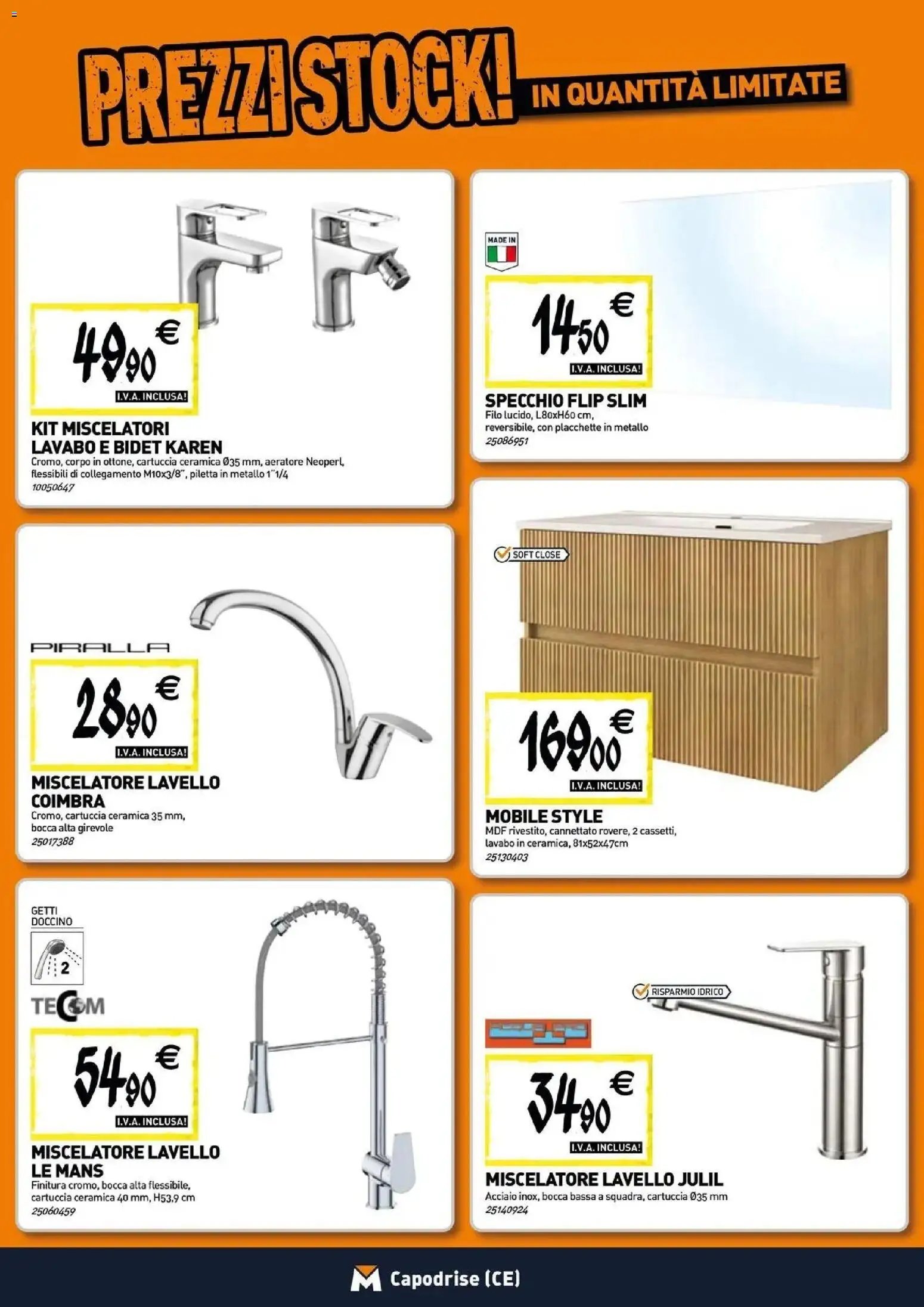 TECNOMAT - Straordinari prezzi stock!