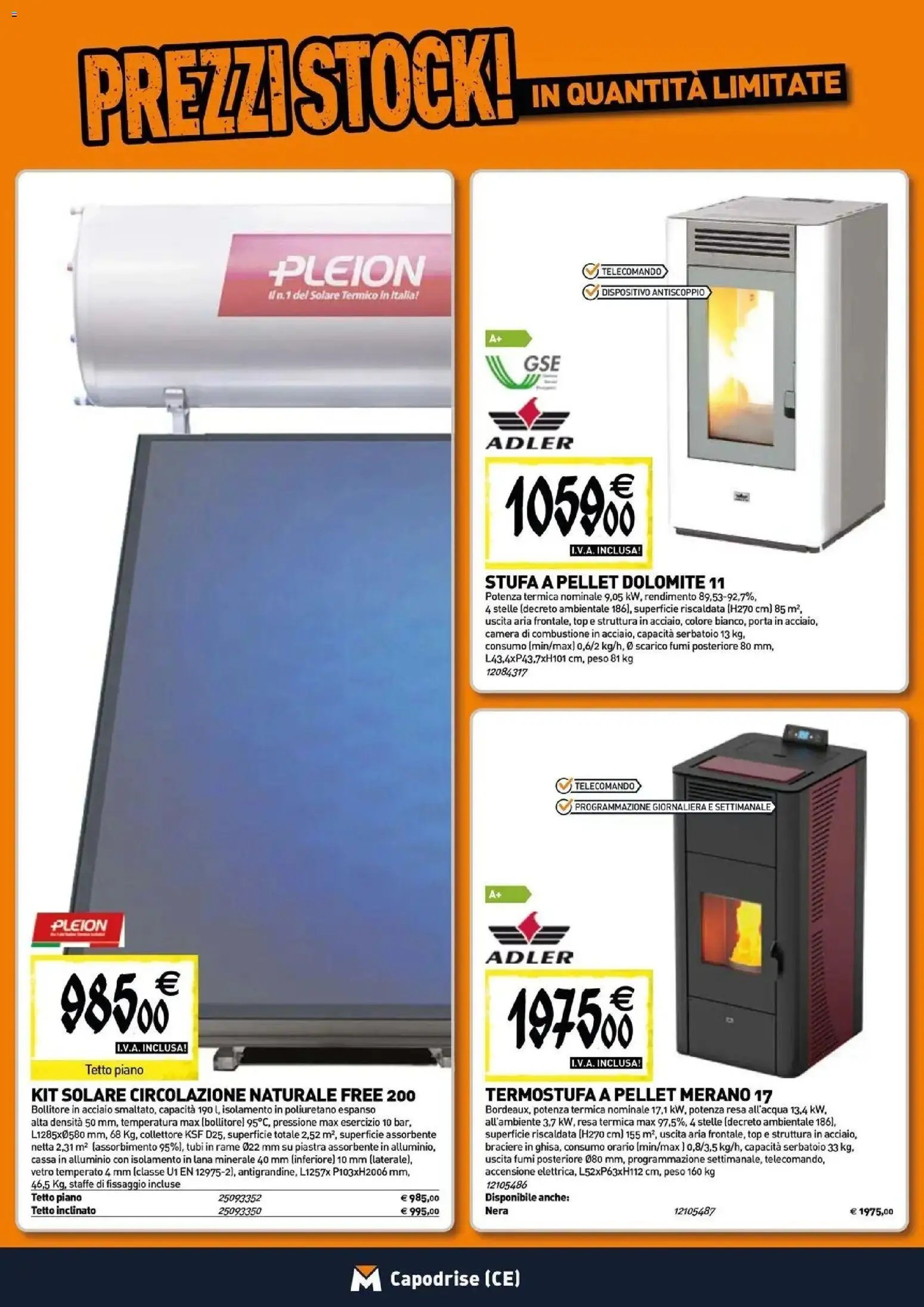 TECNOMAT - Straordinari prezzi stock!