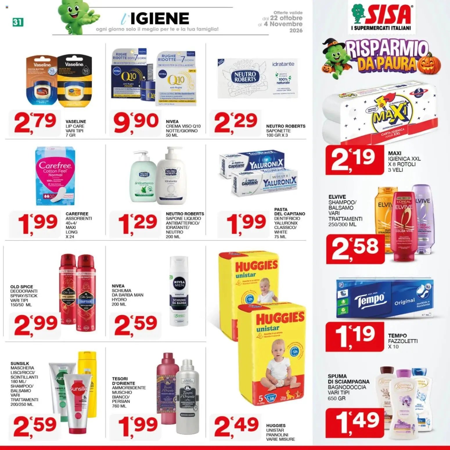 SISA volantino