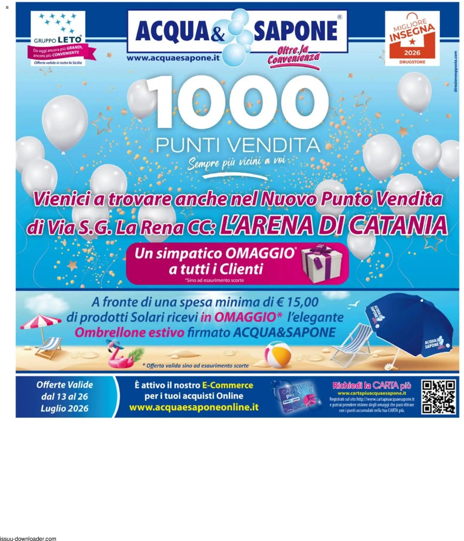 Acqua e Sapone volantino Catania