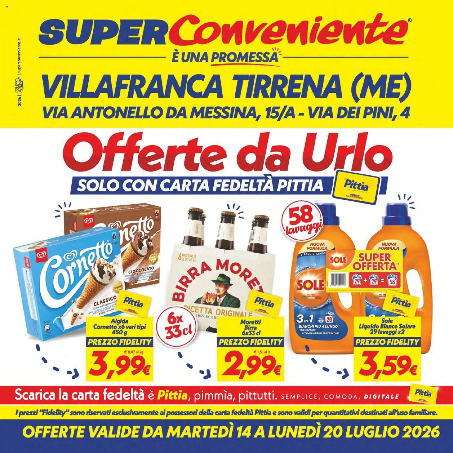 SuperConveniente volantino Villafranca Tirrena