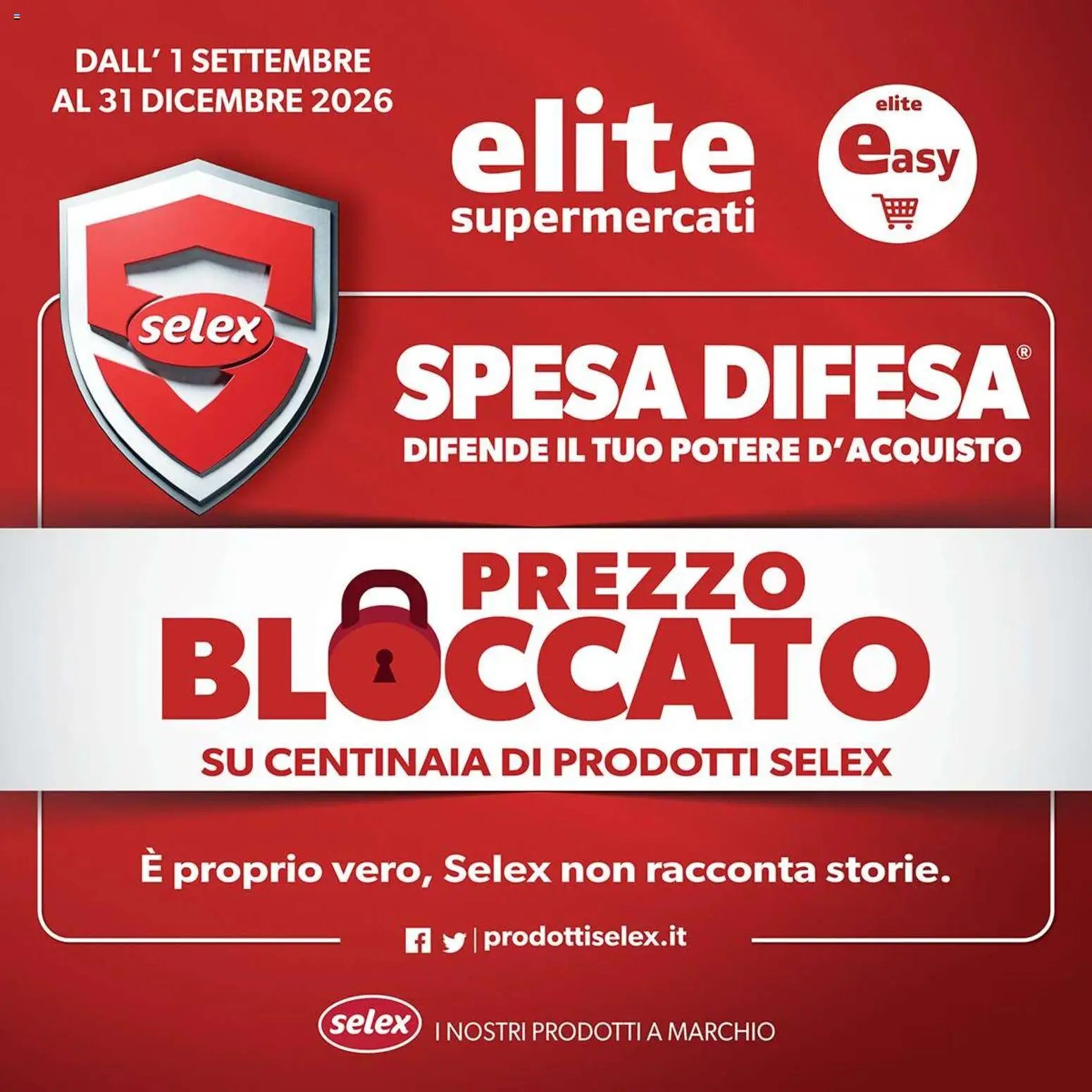 Elite Supermercati volantino Spesa Difesa Selex