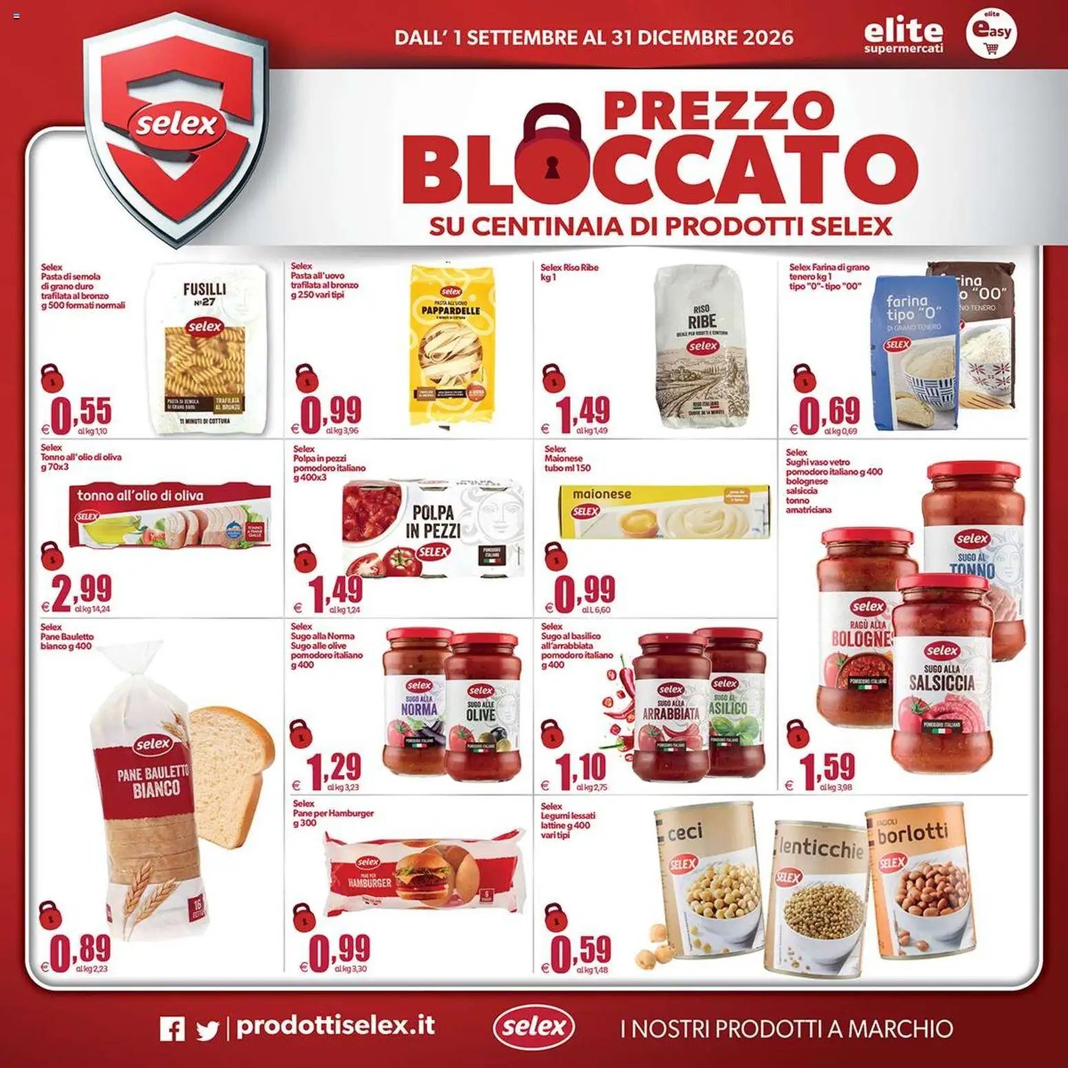 Elite Supermercati volantino Spesa Difesa Selex
