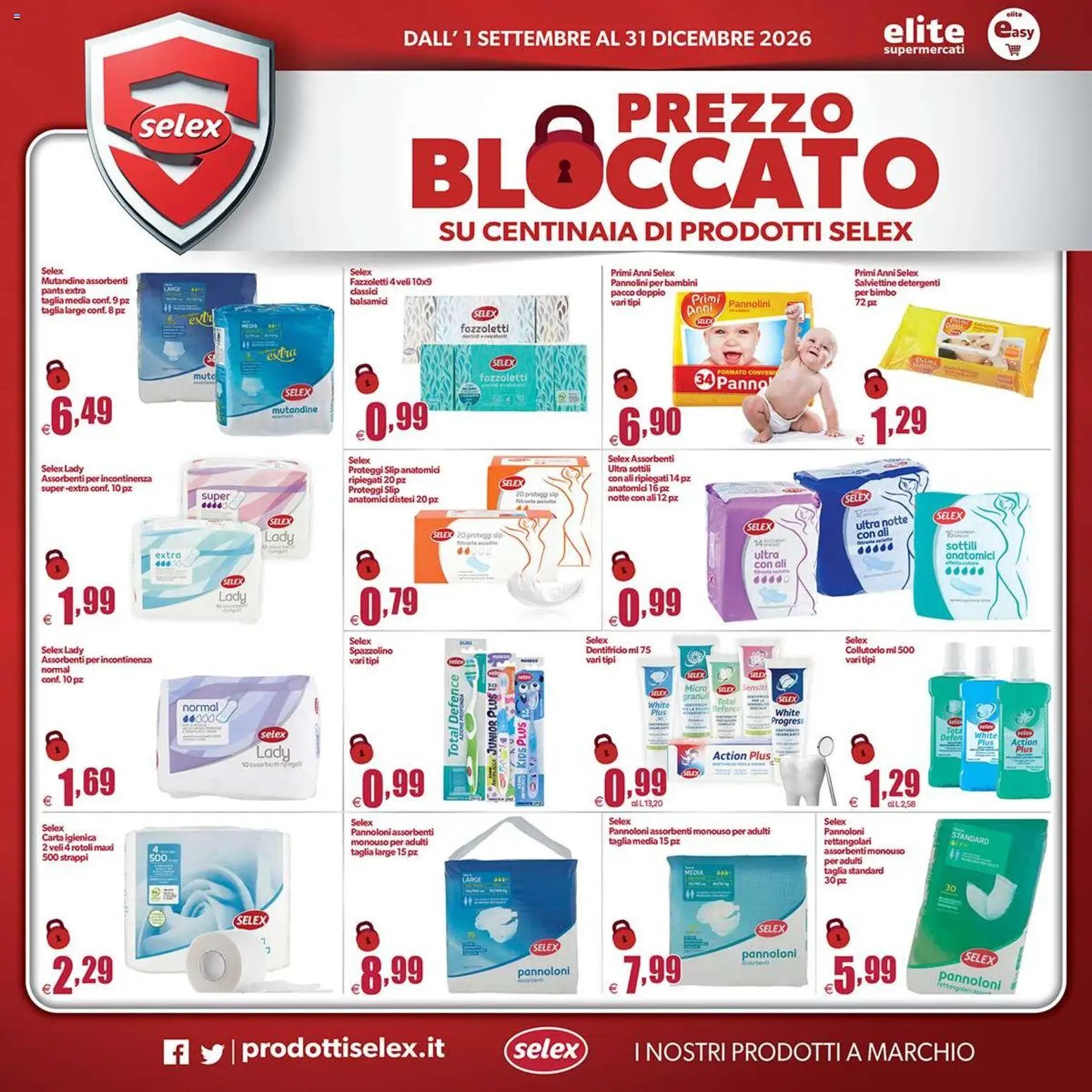 Elite Supermercati volantino Spesa Difesa Selex