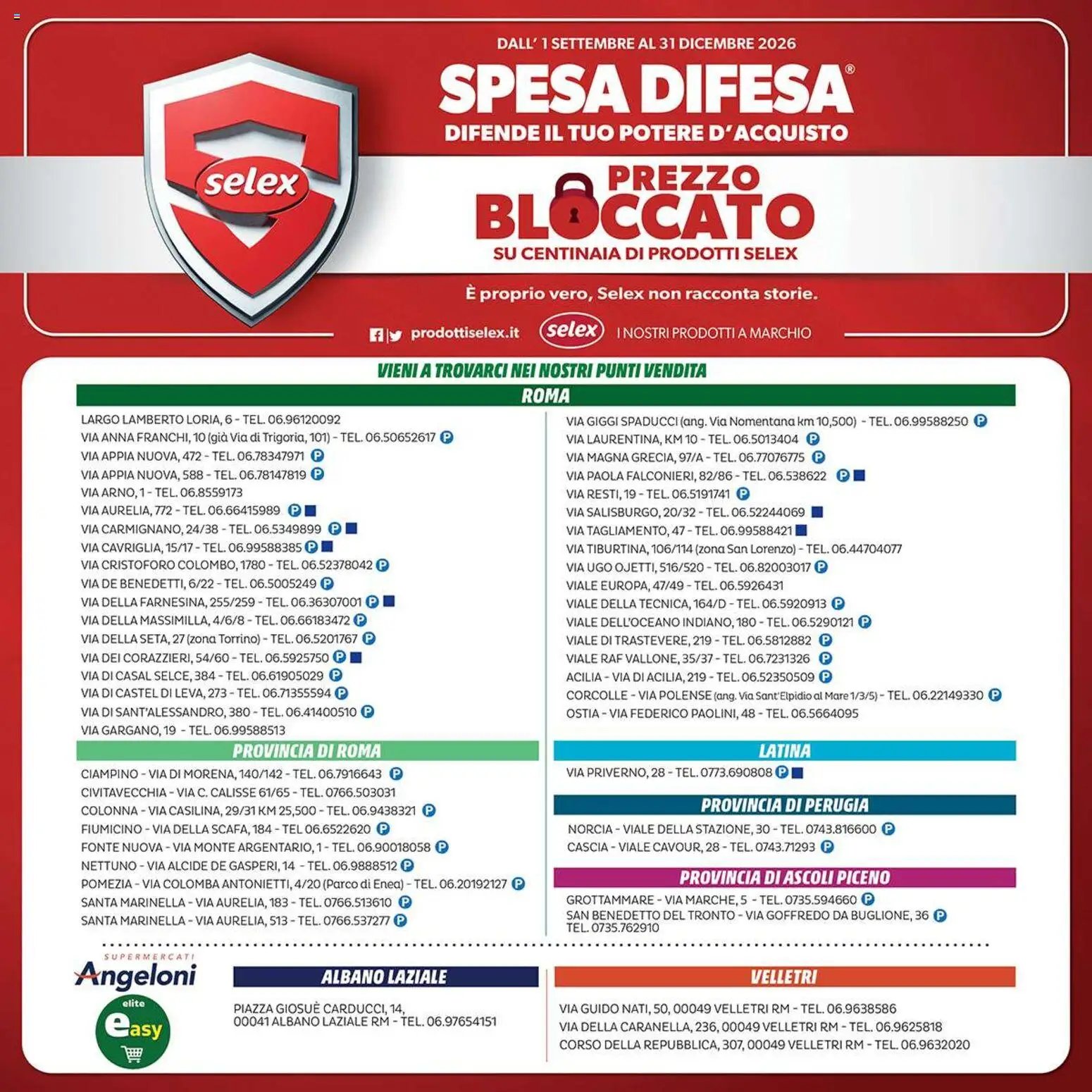 Elite Supermercati volantino Spesa Difesa Selex