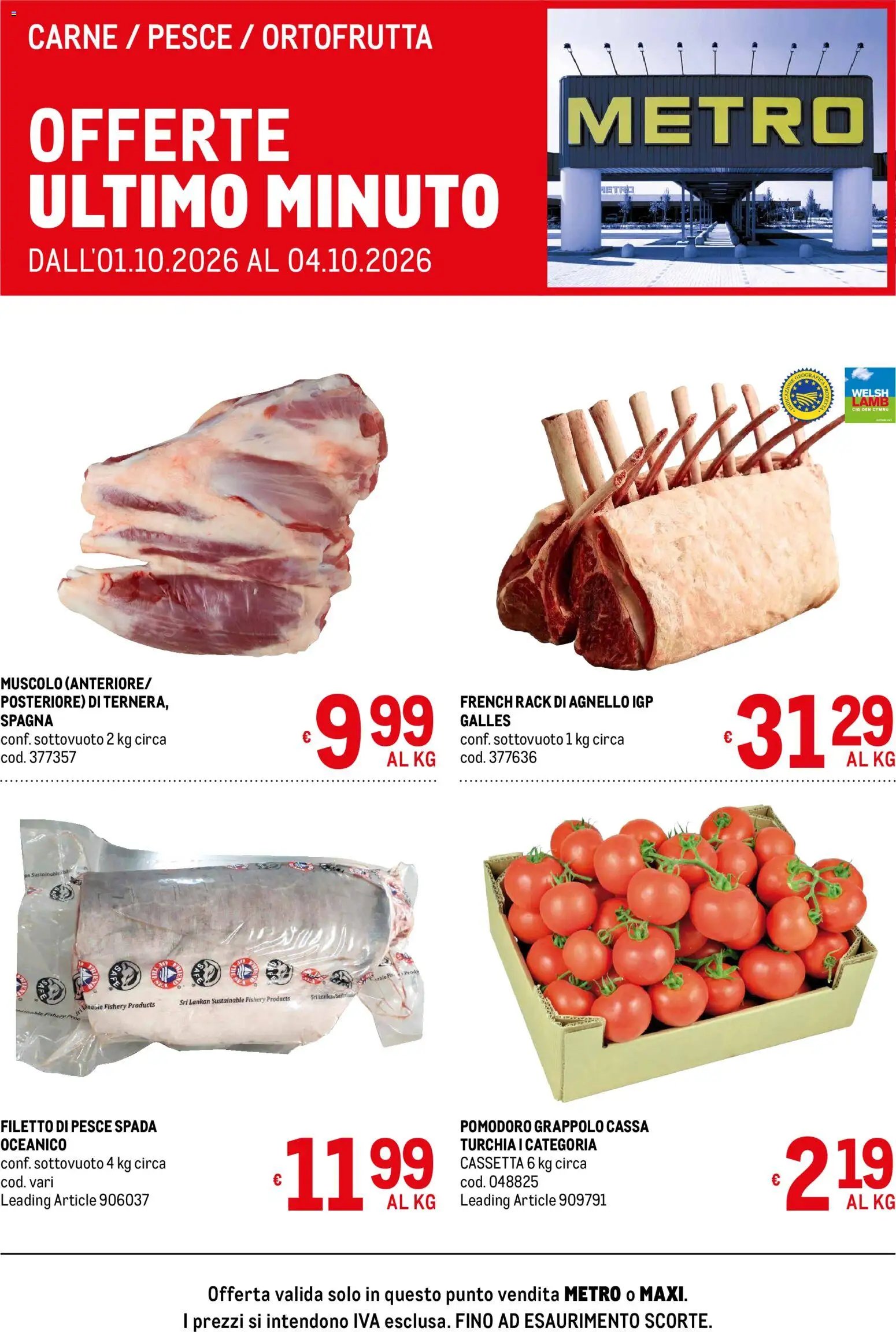 Metro volantino Offerte freschissimi