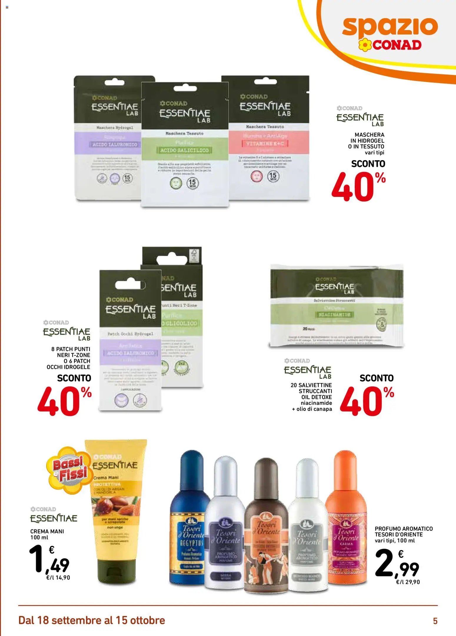 Spazio Conad volantino Bellezza