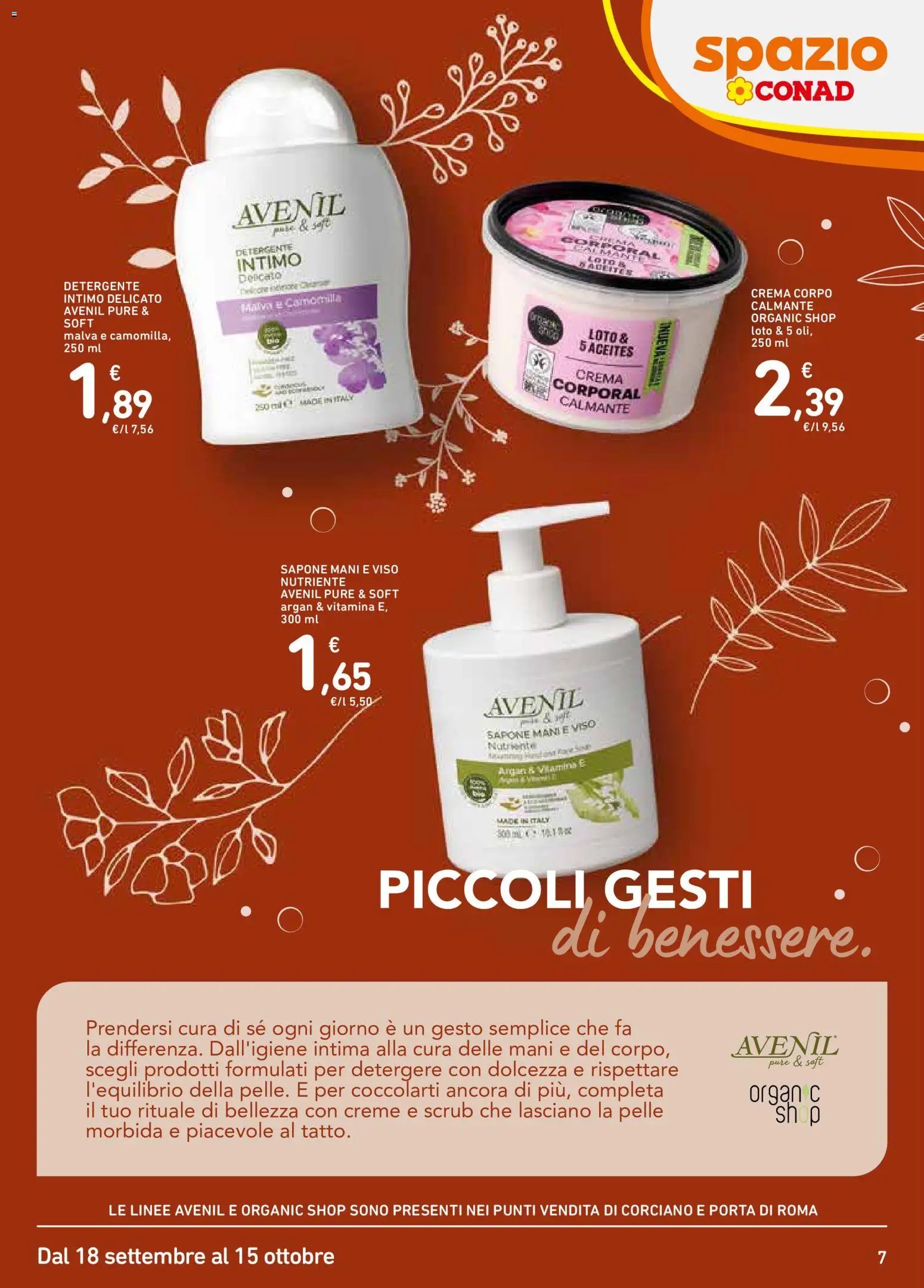 Spazio Conad volantino Bellezza