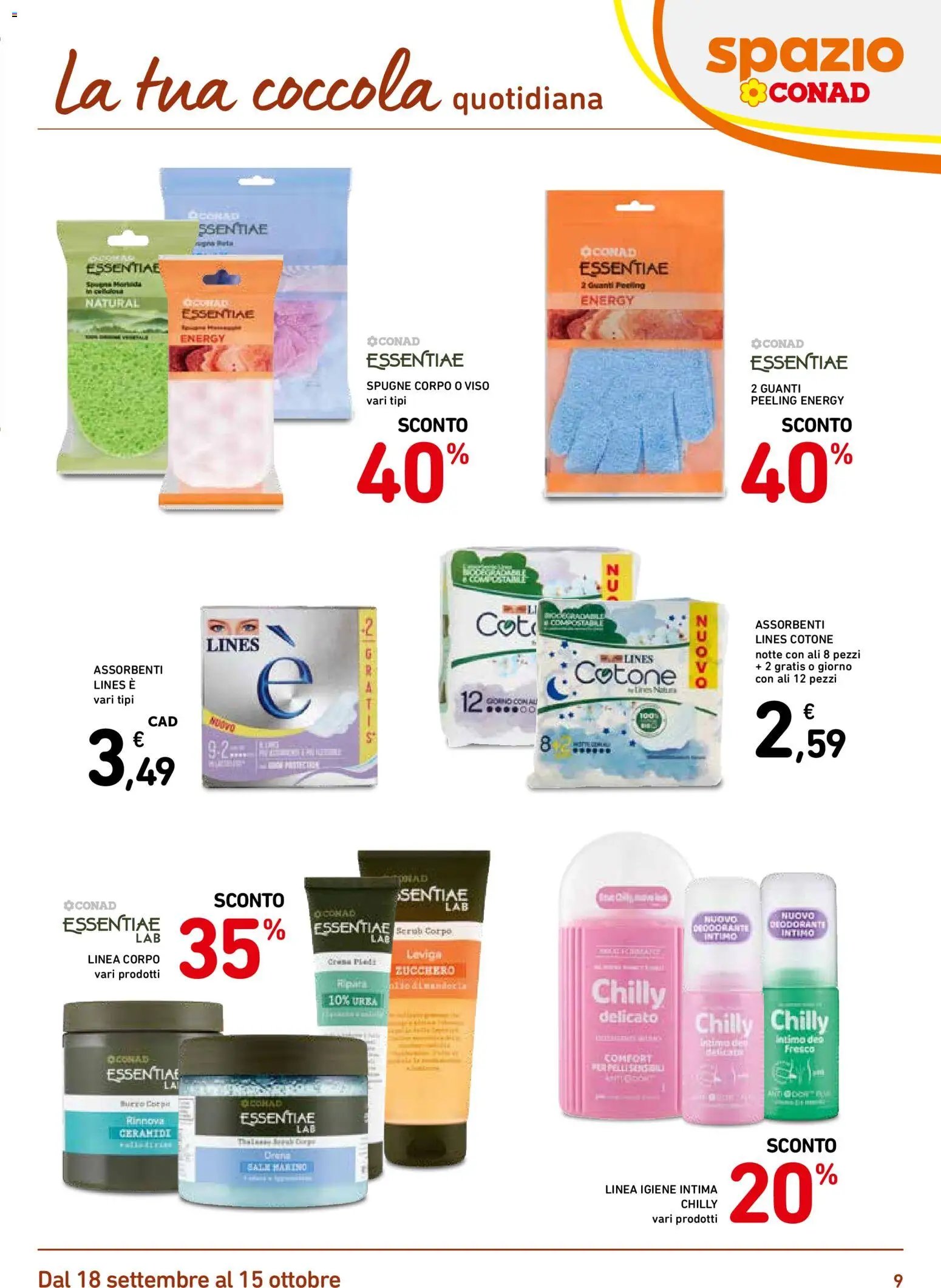 Spazio Conad volantino Bellezza
