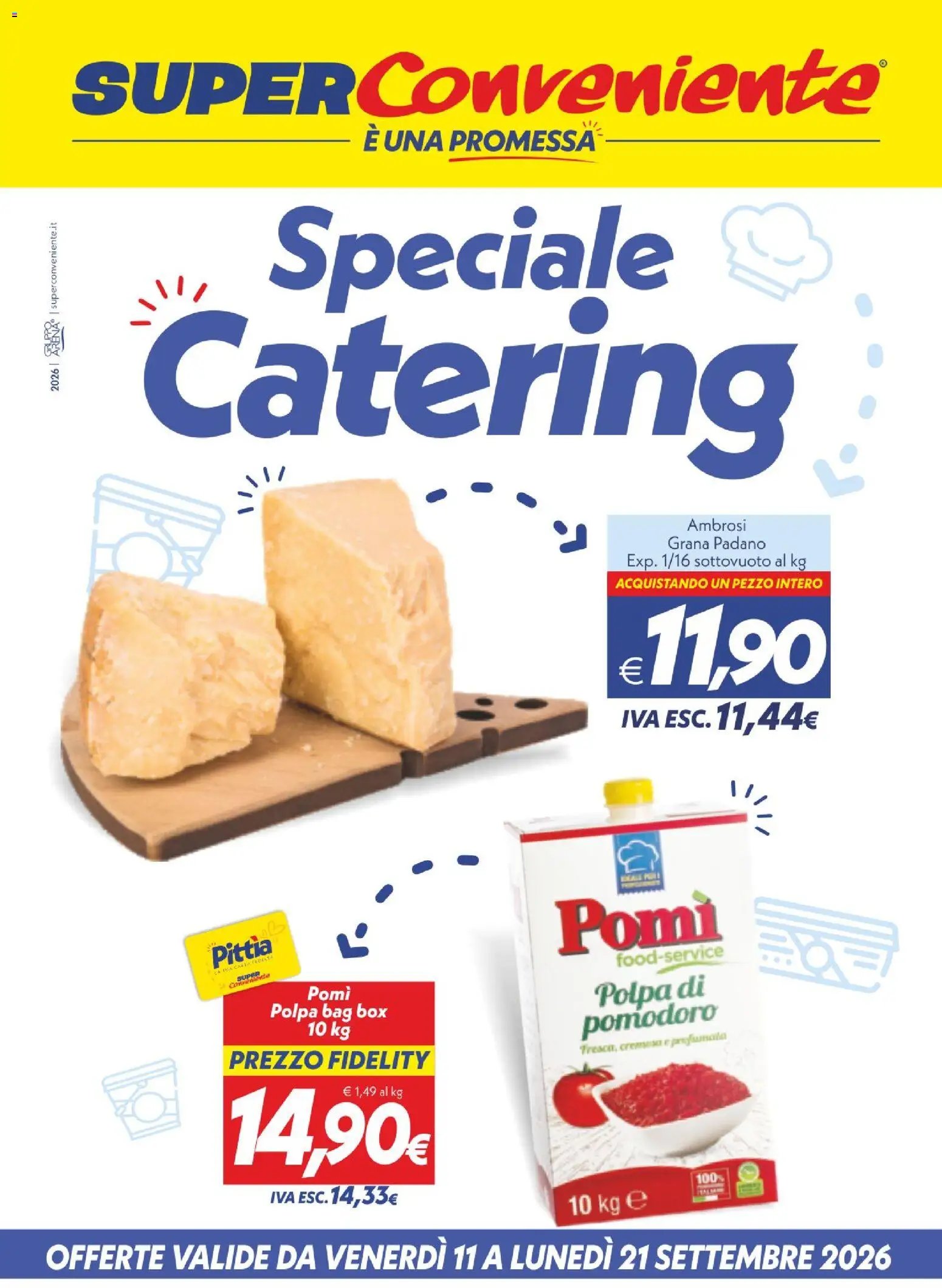 SuperConveniente volantino Catering Enna, Misterbianco