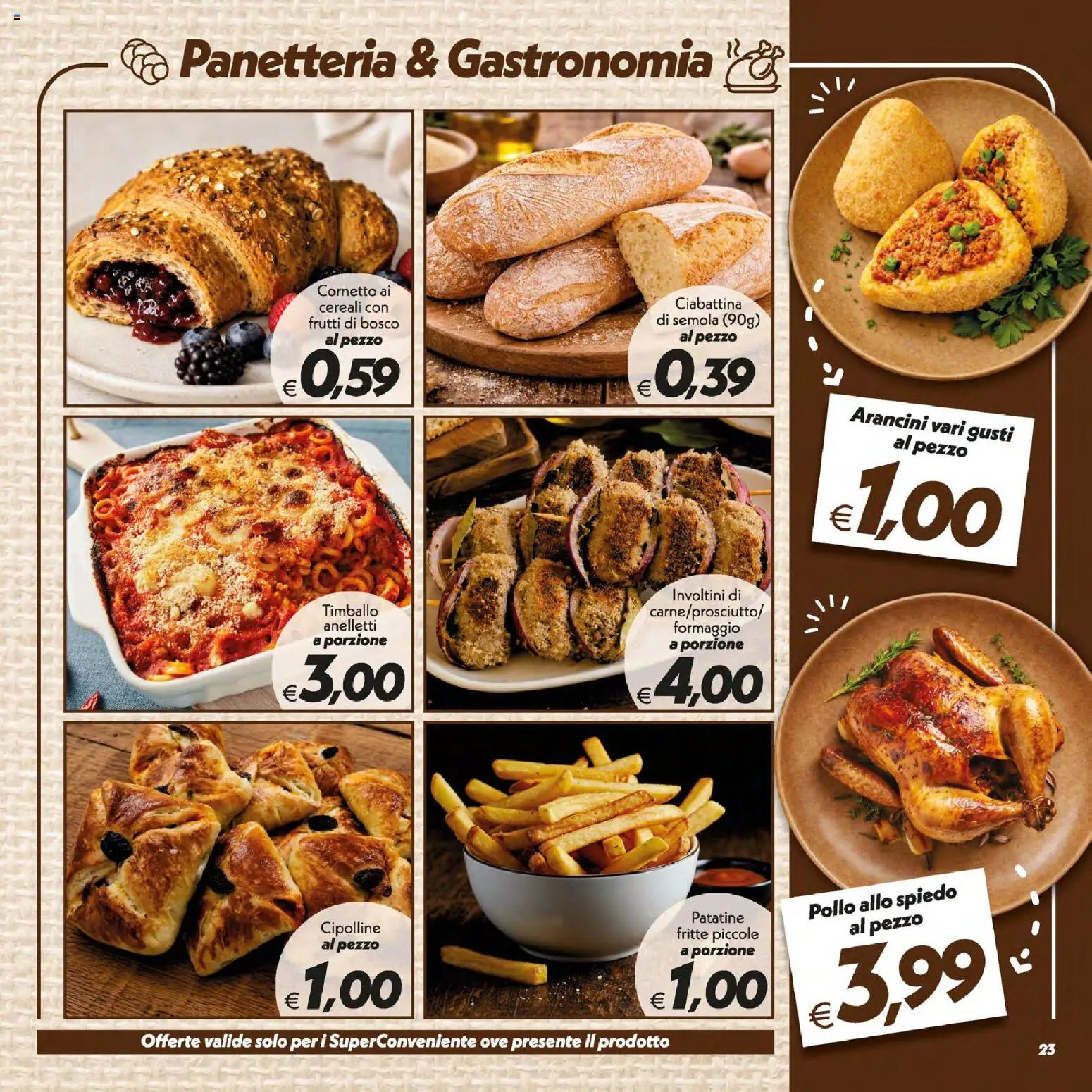 SuperConveniente volantino Villafranca Tirrena