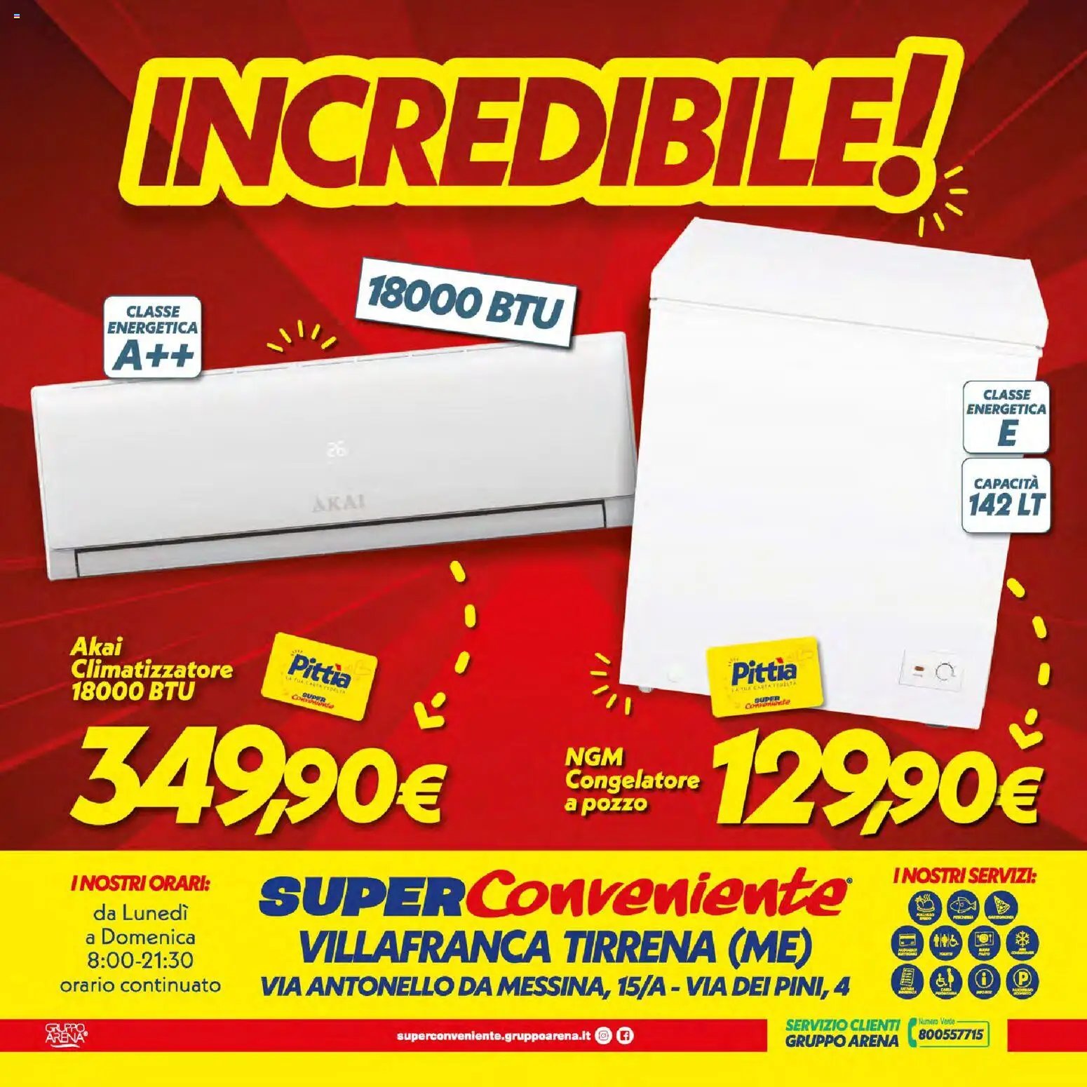 SuperConveniente volantino Villafranca Tirrena