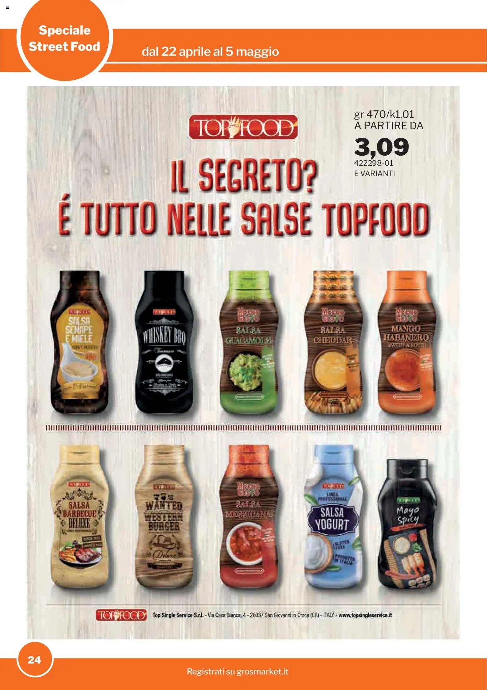 Sogegross volantino Street Food (2026-04-22 - 2026-05-05)