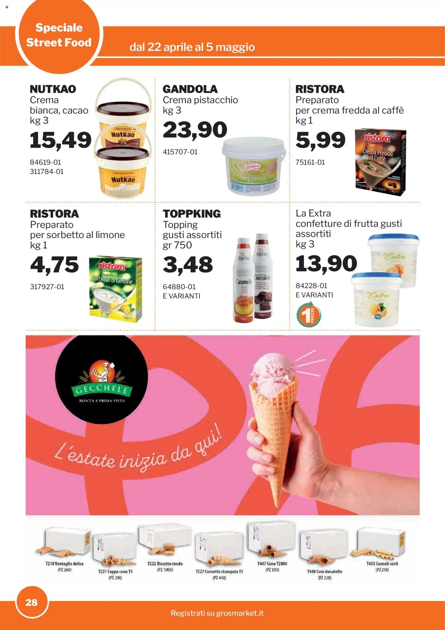 Sogegross volantino Street Food (2026-04-22 - 2026-05-05)