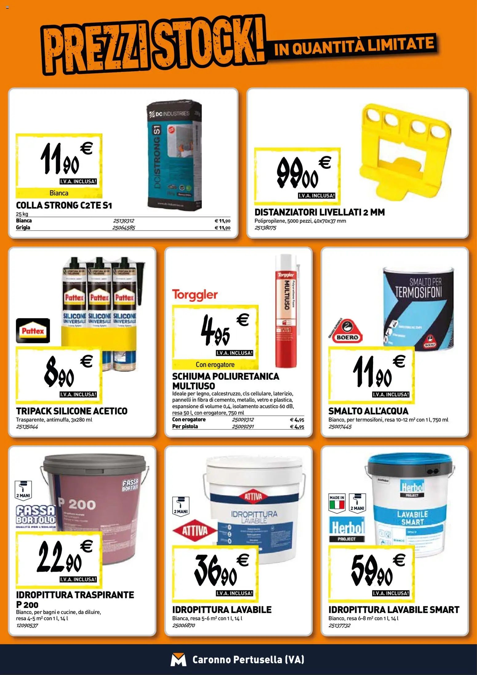 TECNOMAT - Straordinari prezzi stock