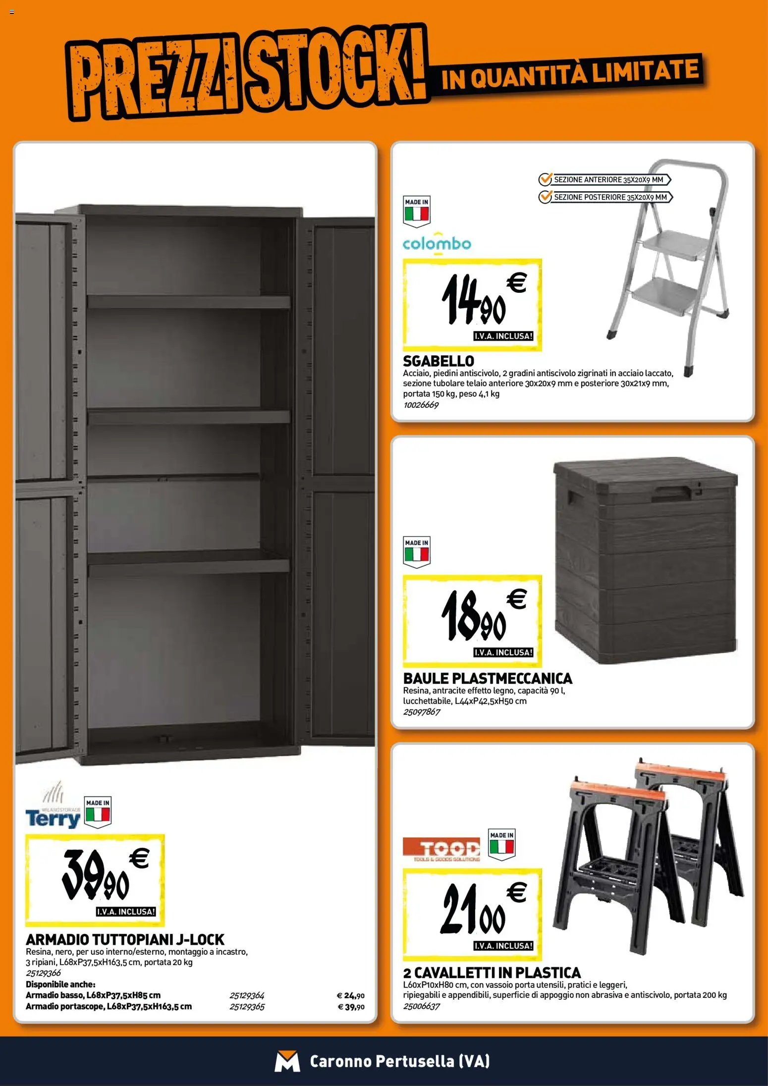 TECNOMAT - Straordinari prezzi stock