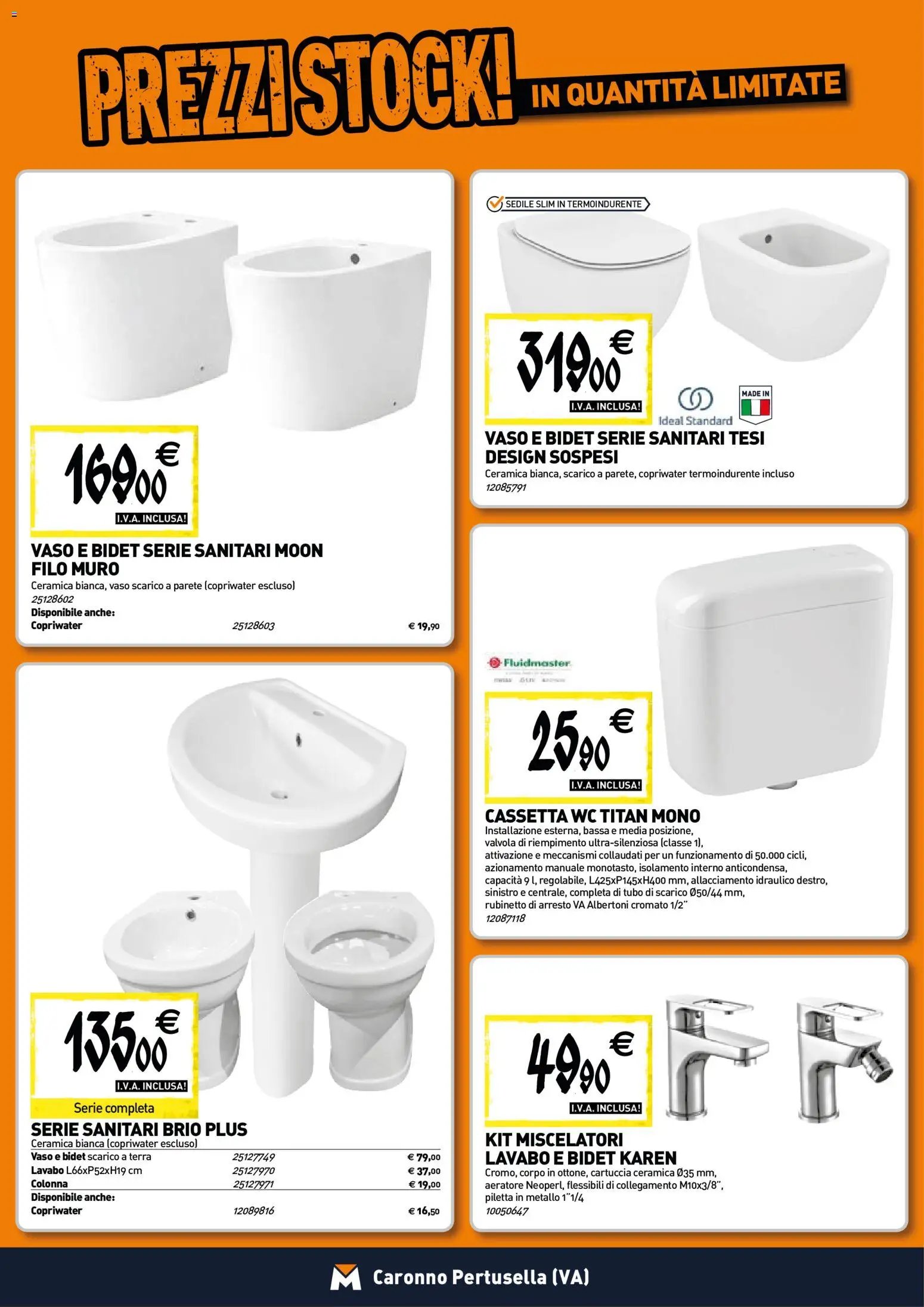 TECNOMAT - Straordinari prezzi stock