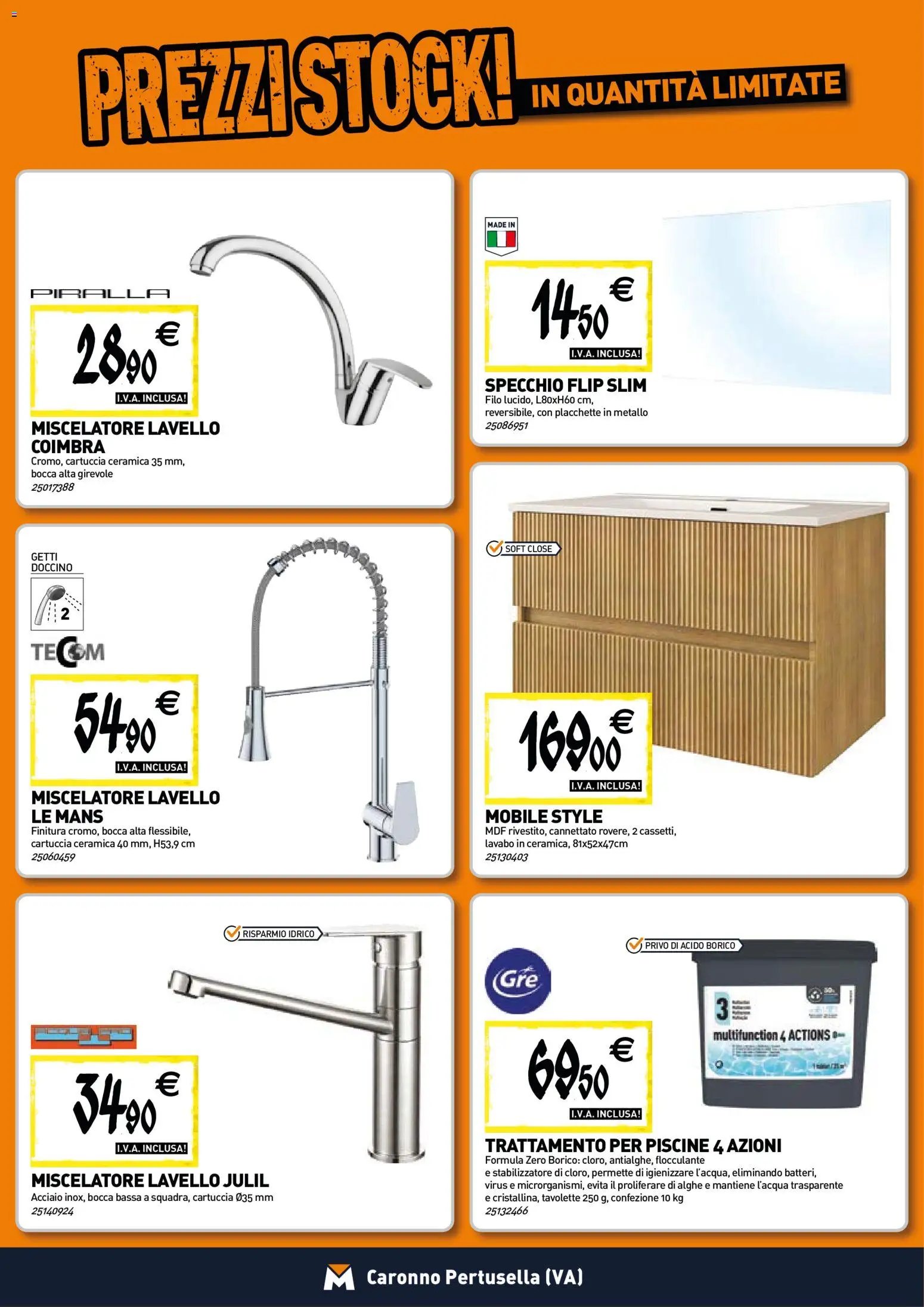 TECNOMAT - Straordinari prezzi stock