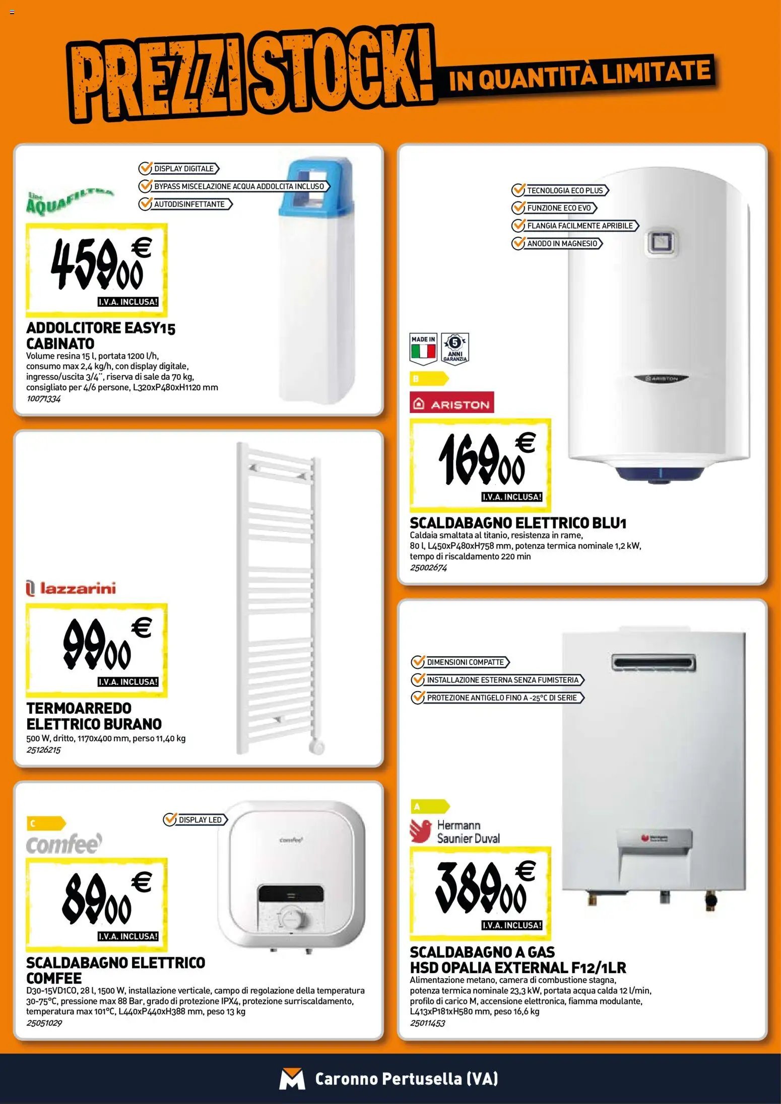 TECNOMAT - Straordinari prezzi stock