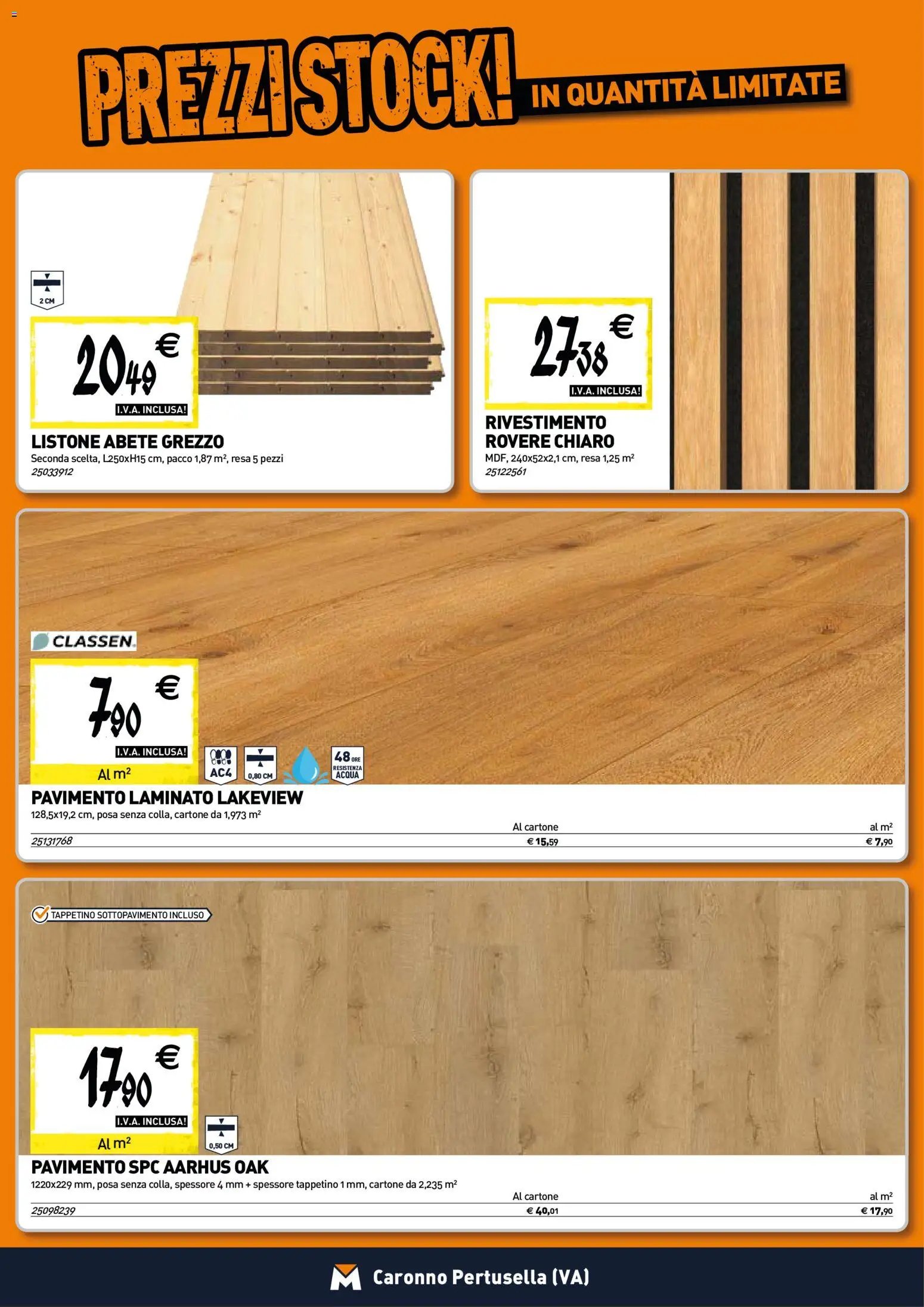 TECNOMAT - Straordinari prezzi stock