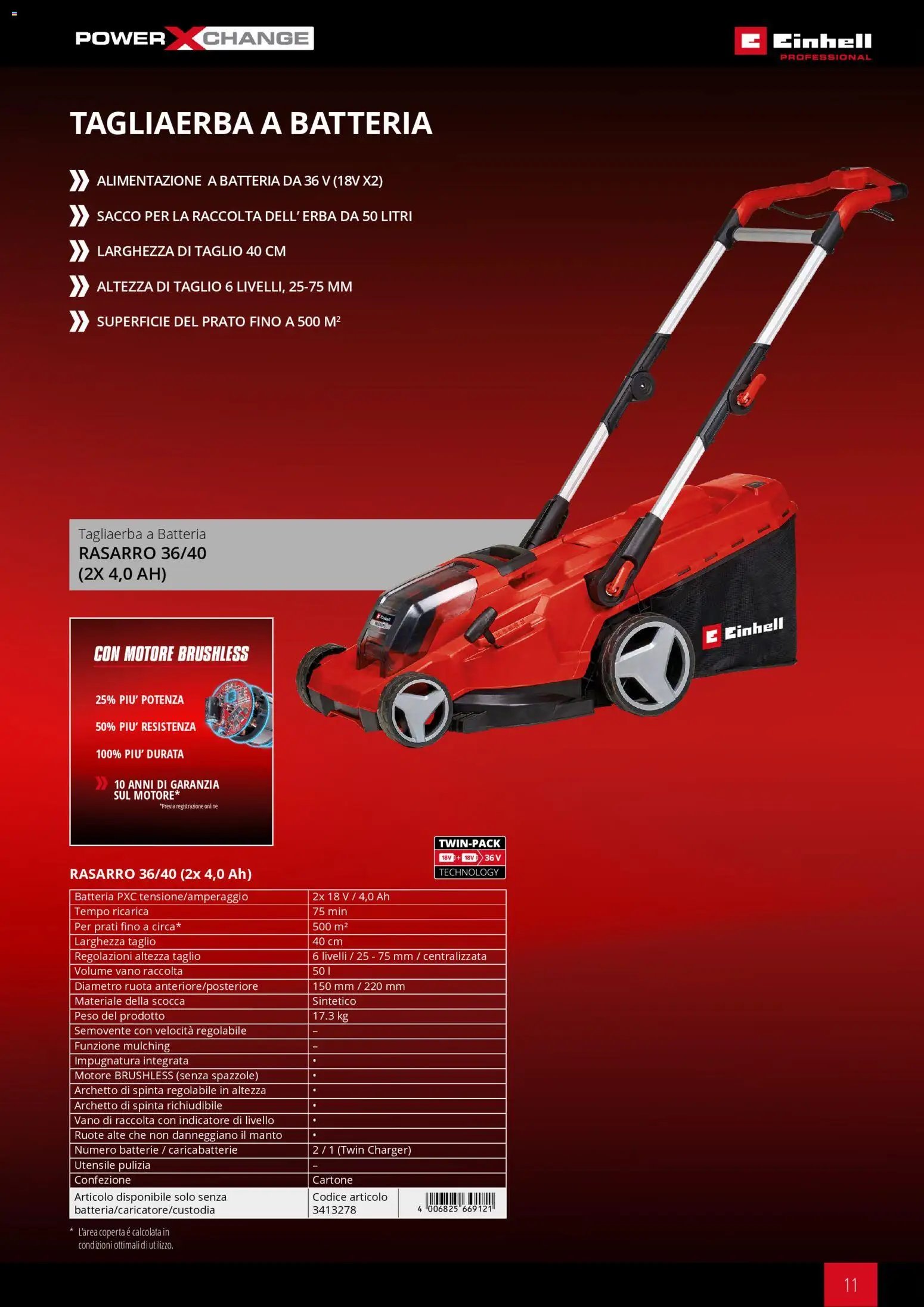 Einhell volantino Giardinaggio 2026 (2026-03-17 - 2026-12-31)