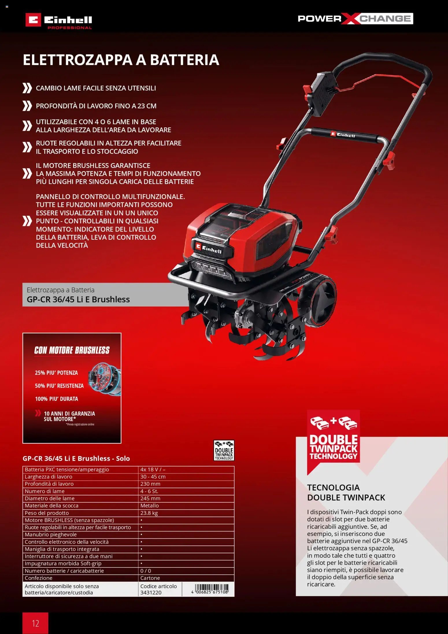 Einhell volantino Giardinaggio 2026 (2026-03-17 - 2026-12-31)