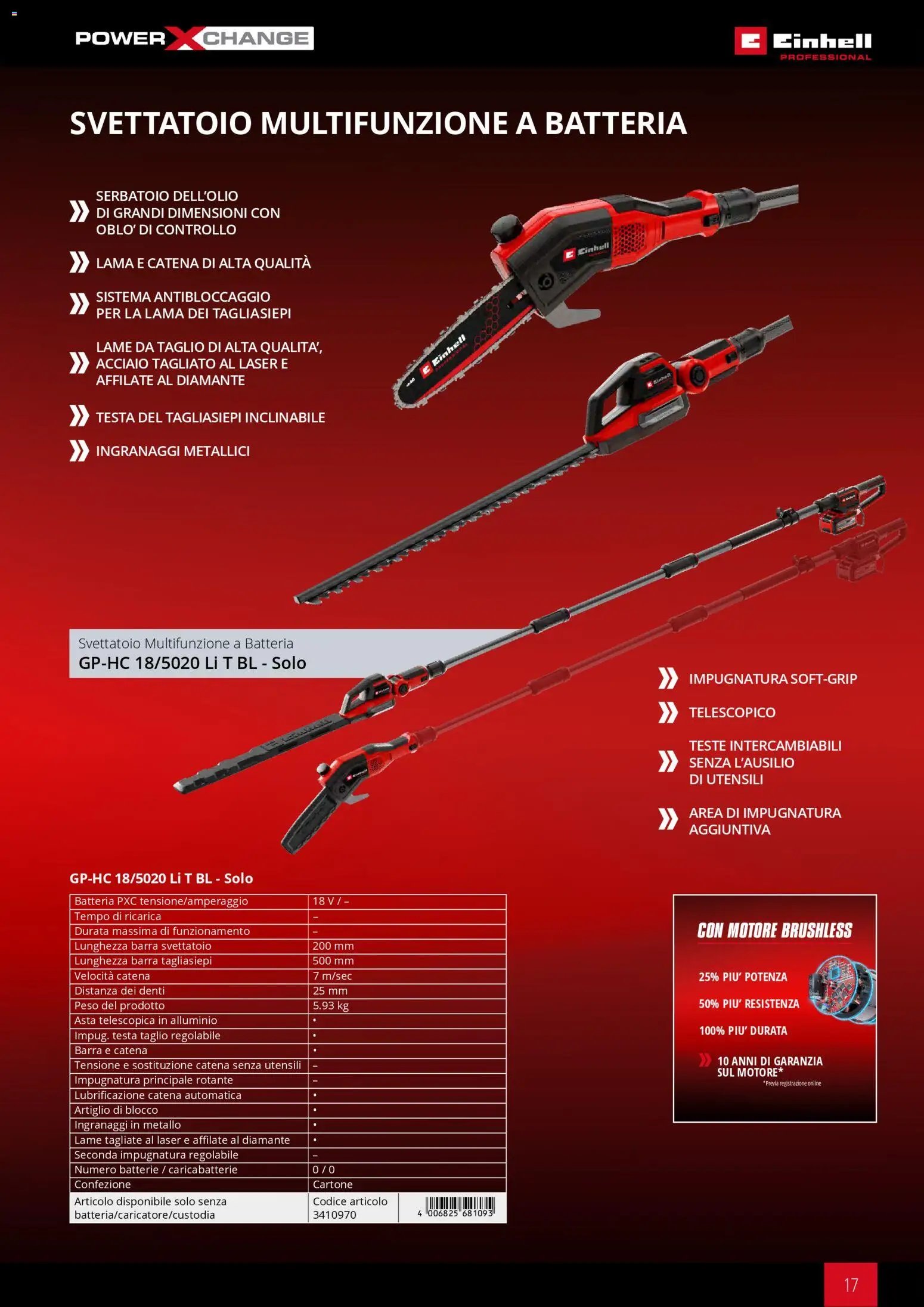Einhell volantino Giardinaggio 2026 (2026-03-17 - 2026-12-31)