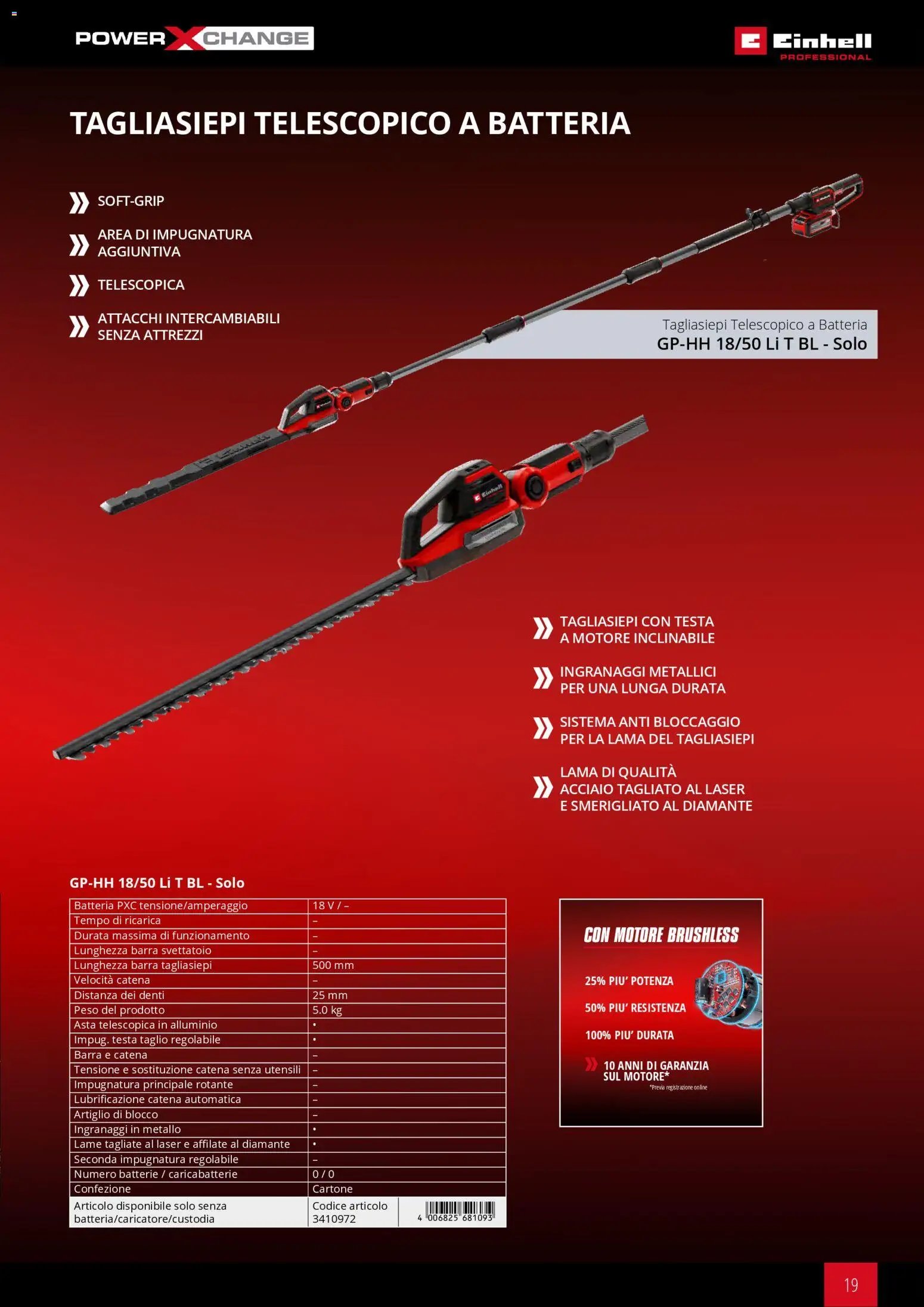 Einhell volantino Giardinaggio 2026 (2026-03-17 - 2026-12-31)