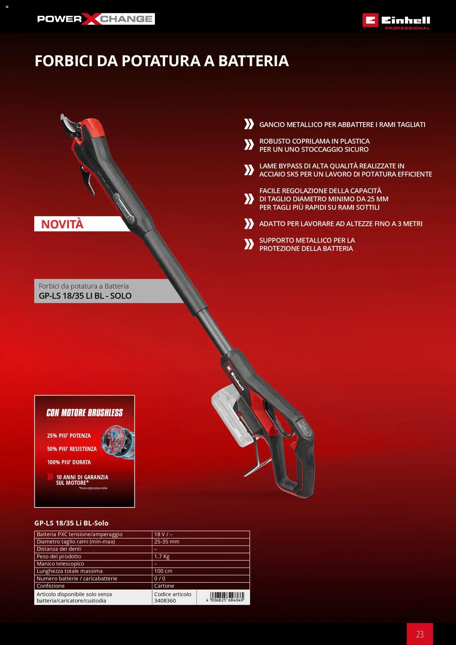 Einhell volantino Giardinaggio 2026 (2026-03-17 - 2026-12-31)