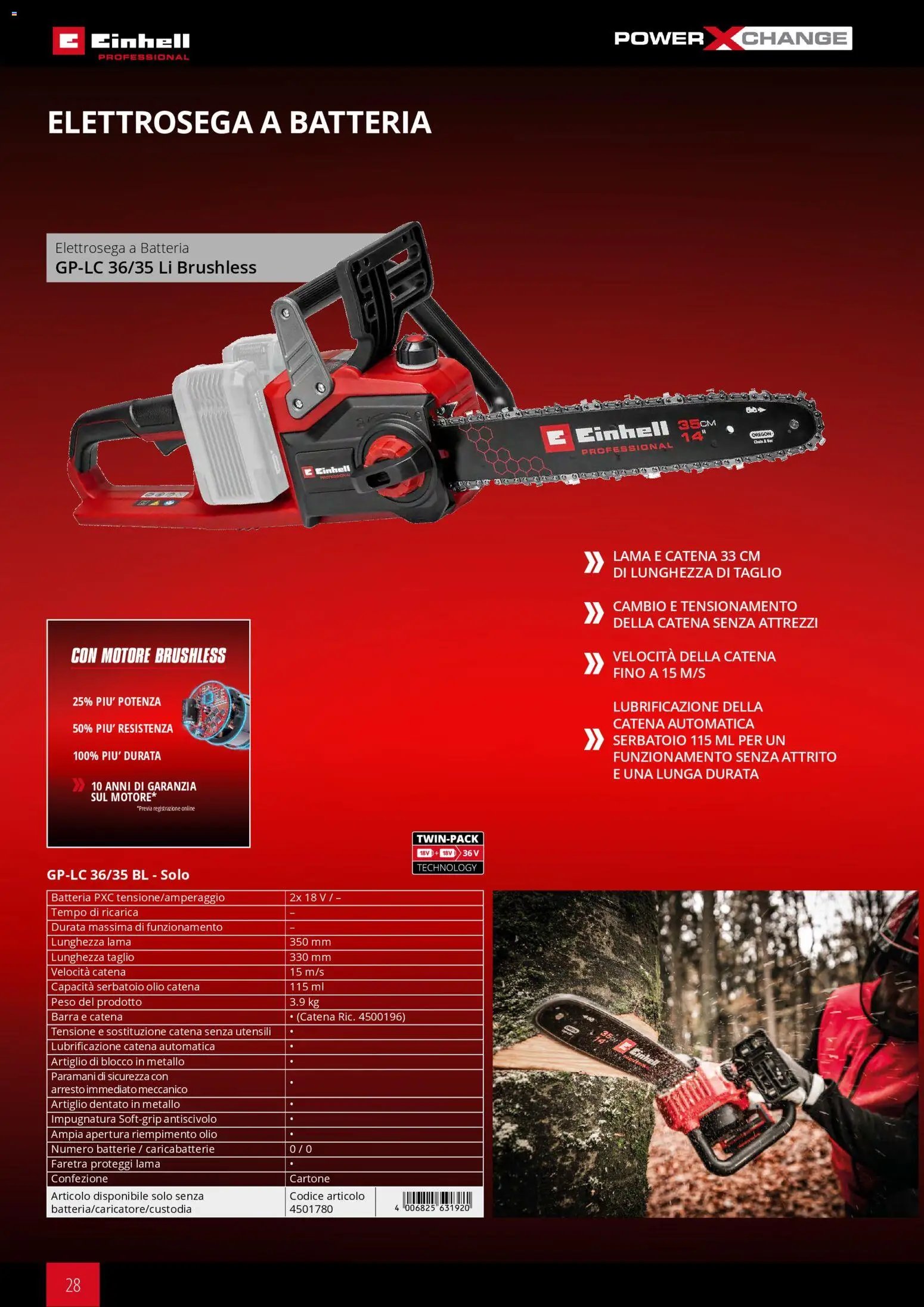 Einhell volantino Giardinaggio 2026 (2026-03-17 - 2026-12-31)
