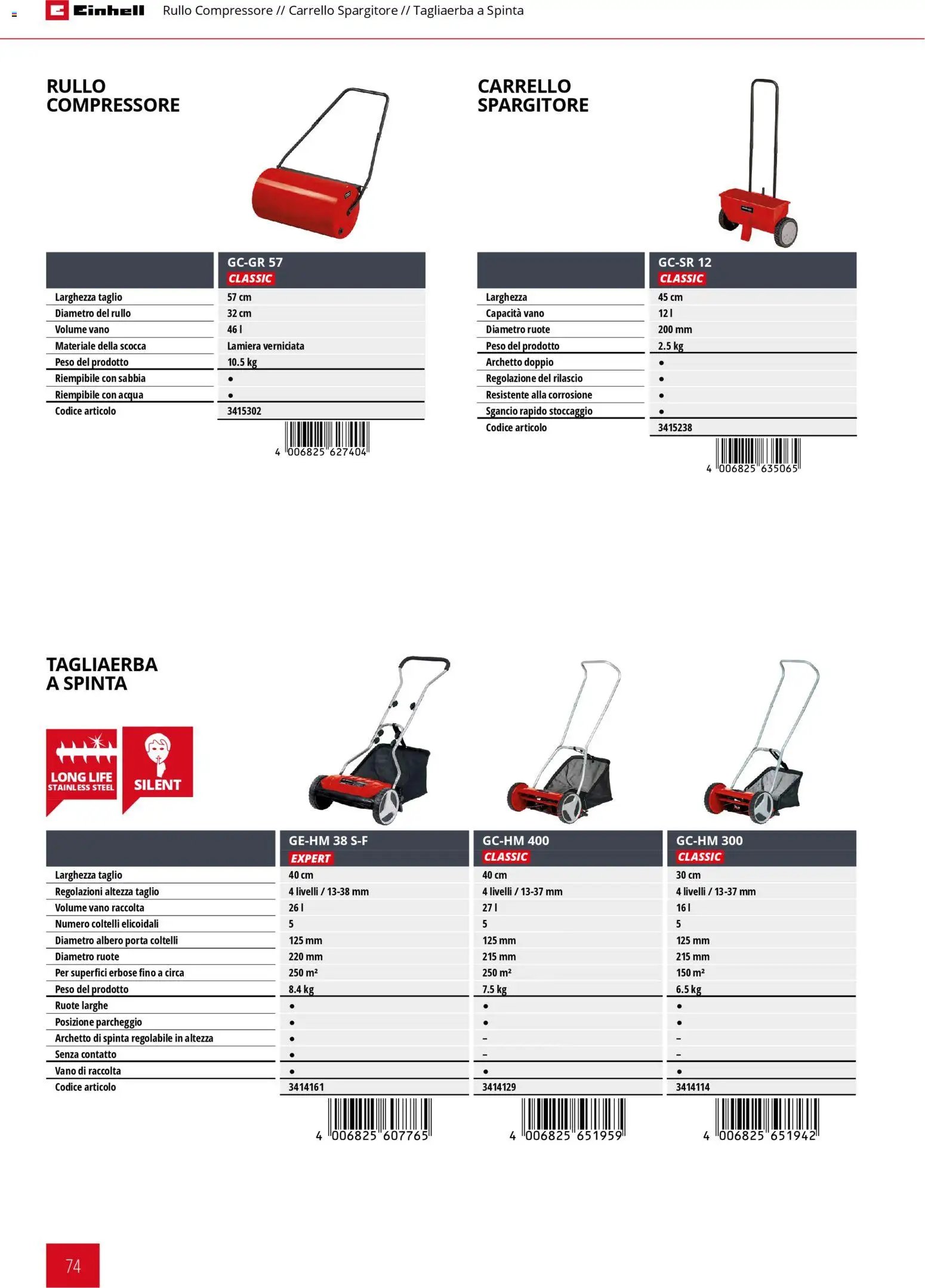 Einhell volantino Giardinaggio 2026 (2026-03-17 - 2026-12-31)