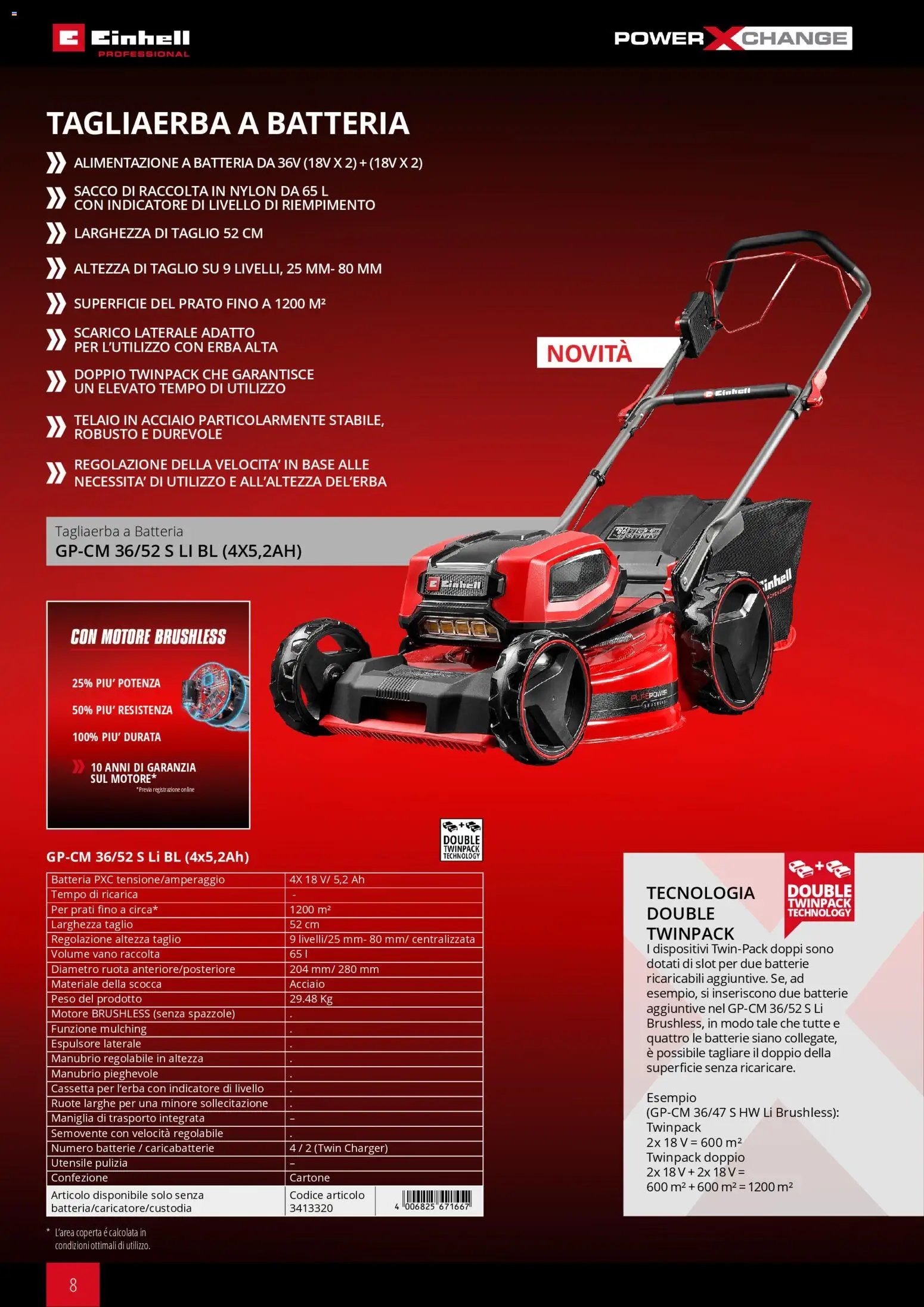 Einhell volantino Giardinaggio 2026 (2026-03-17 - 2026-12-31)
