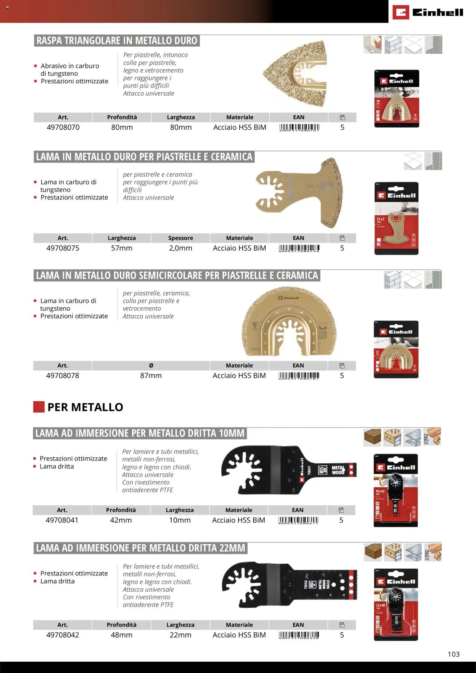 Einhell volantino Accessori  (2026-03-17 - 2026-12-31)
