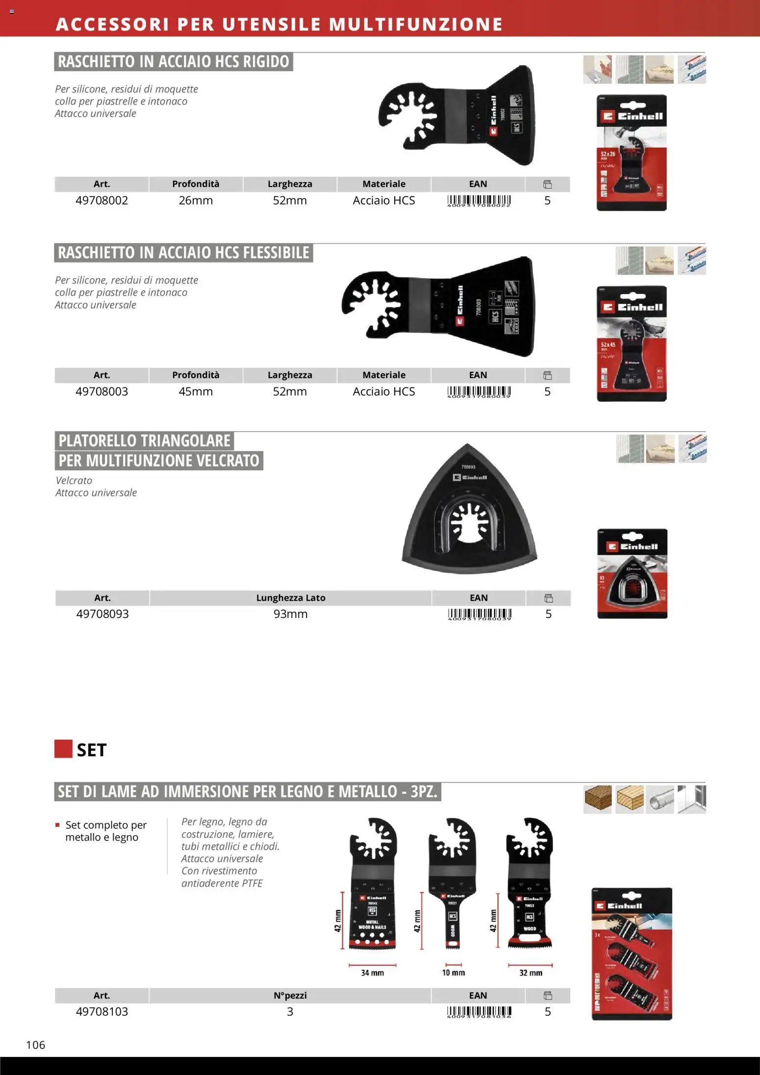 Einhell volantino Accessori  (2026-03-17 - 2026-12-31)