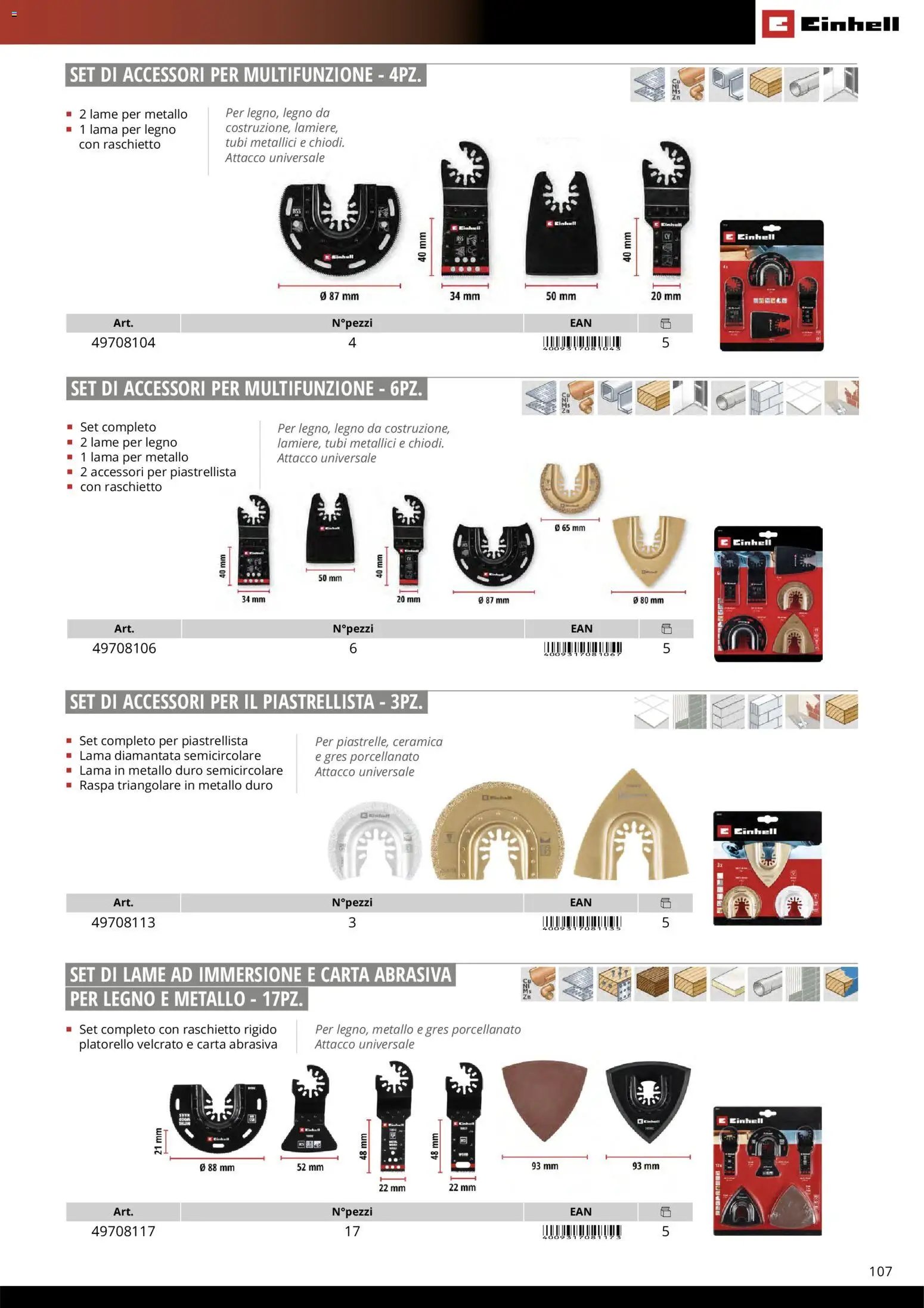 Einhell volantino Accessori  (2026-03-17 - 2026-12-31)