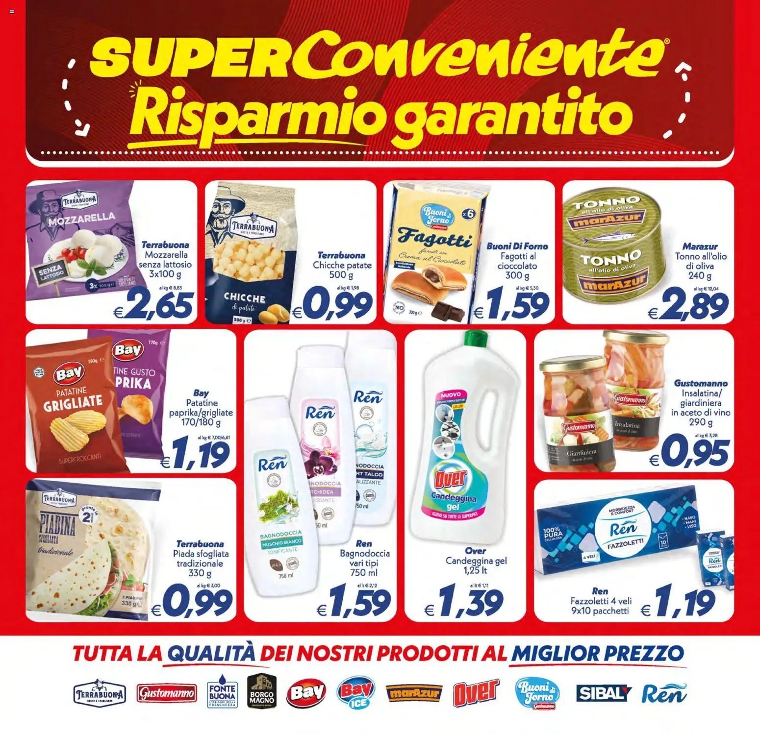 SuperConveniente volantino Caltanissetta, San Cataldo, Avola, Lascari, Milazzo, Barcellona