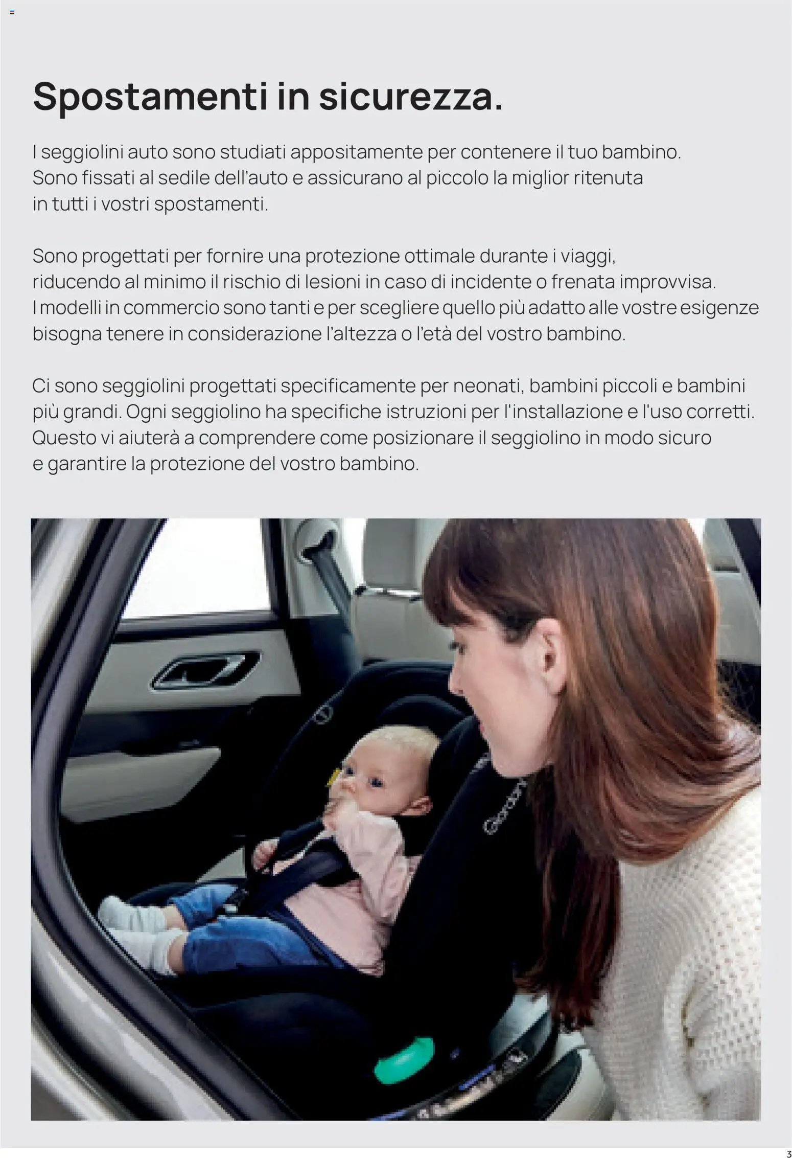 Prenatal volantino Seggiolini auto