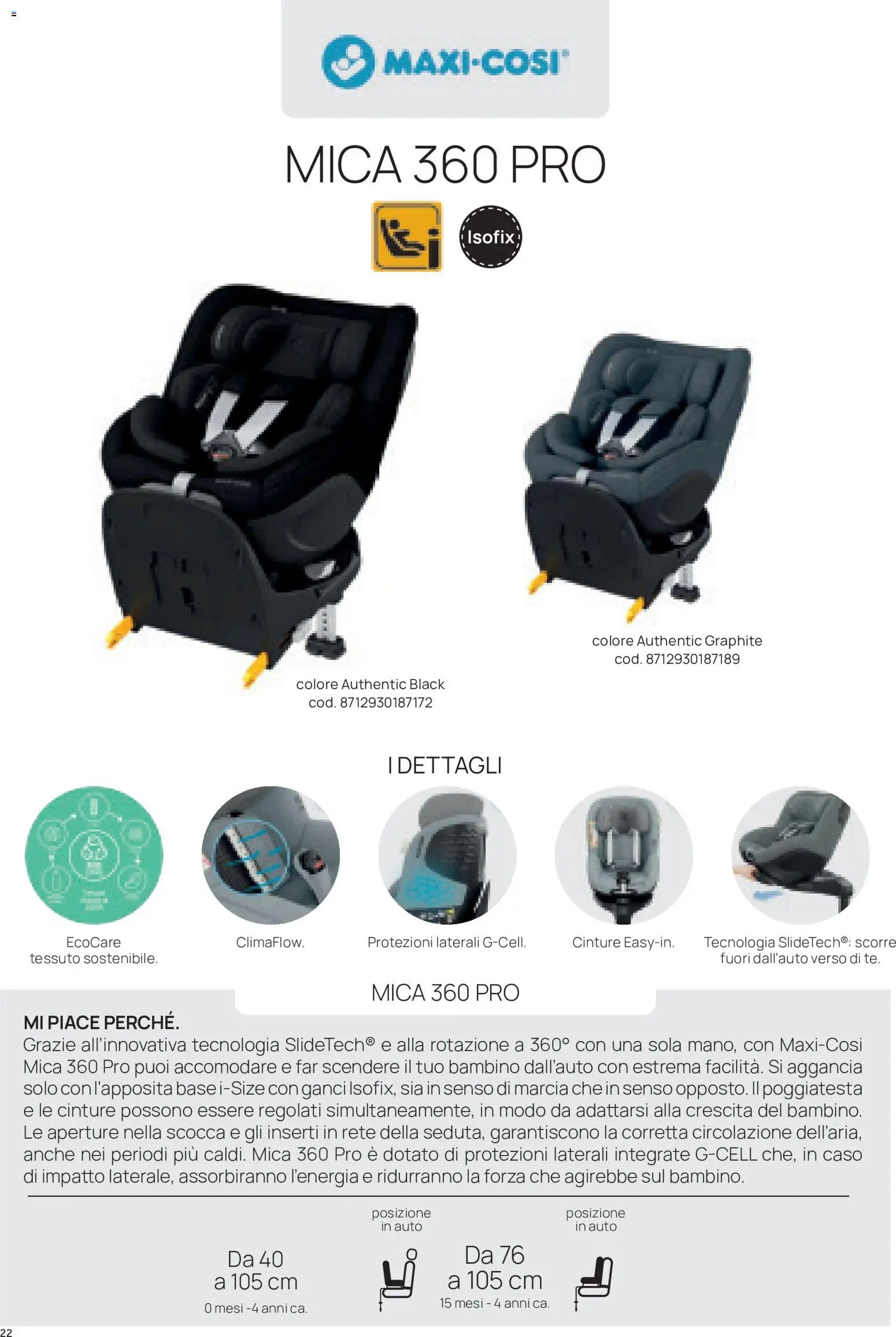 Prenatal volantino Seggiolini auto